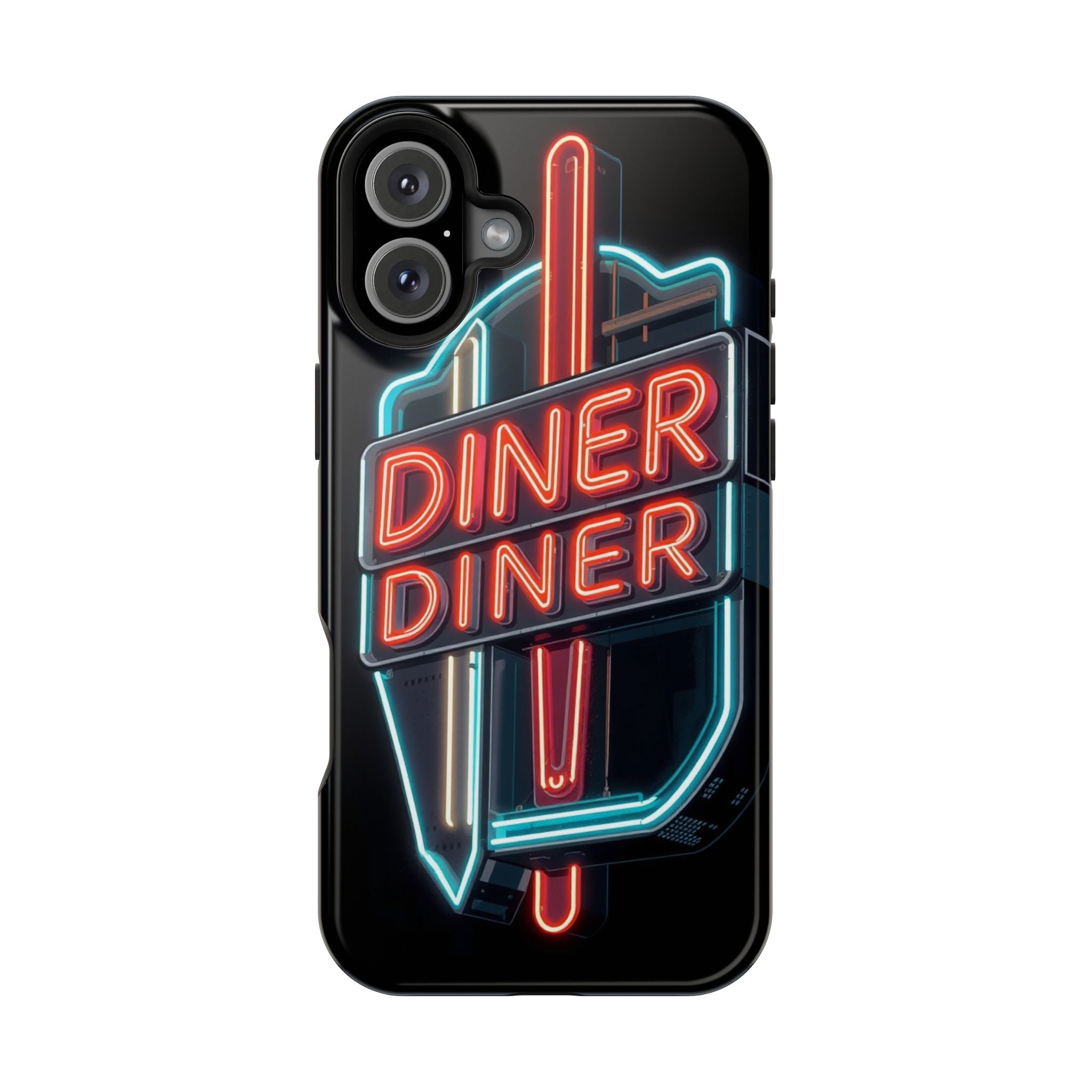 iPhone Neon Diner Sign Electric Art Slim Everyday Designer Case · iPhone Case