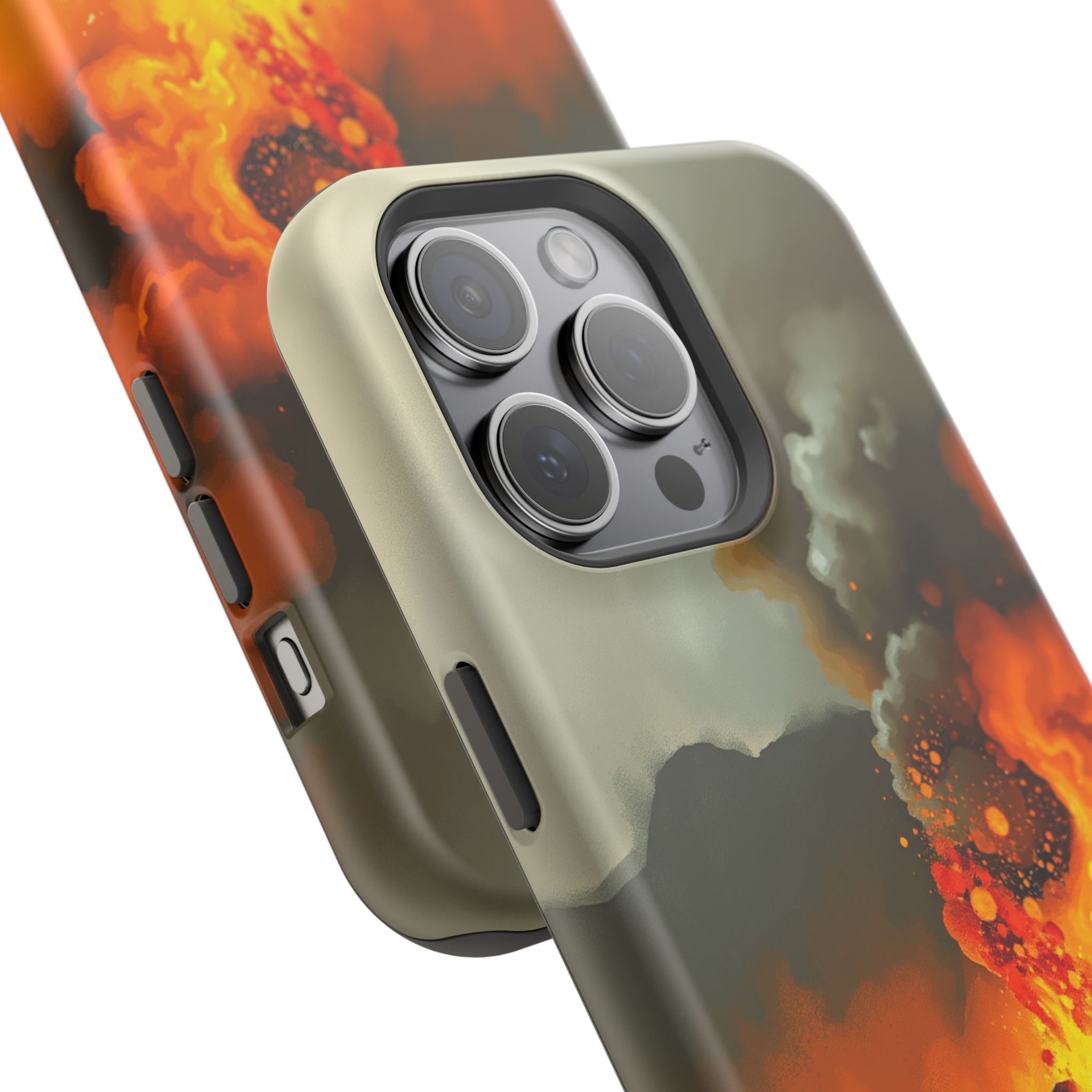 iPhone Volcanic Eruption Oil Painting Impressionist Slim Snap Case · iPhone Case