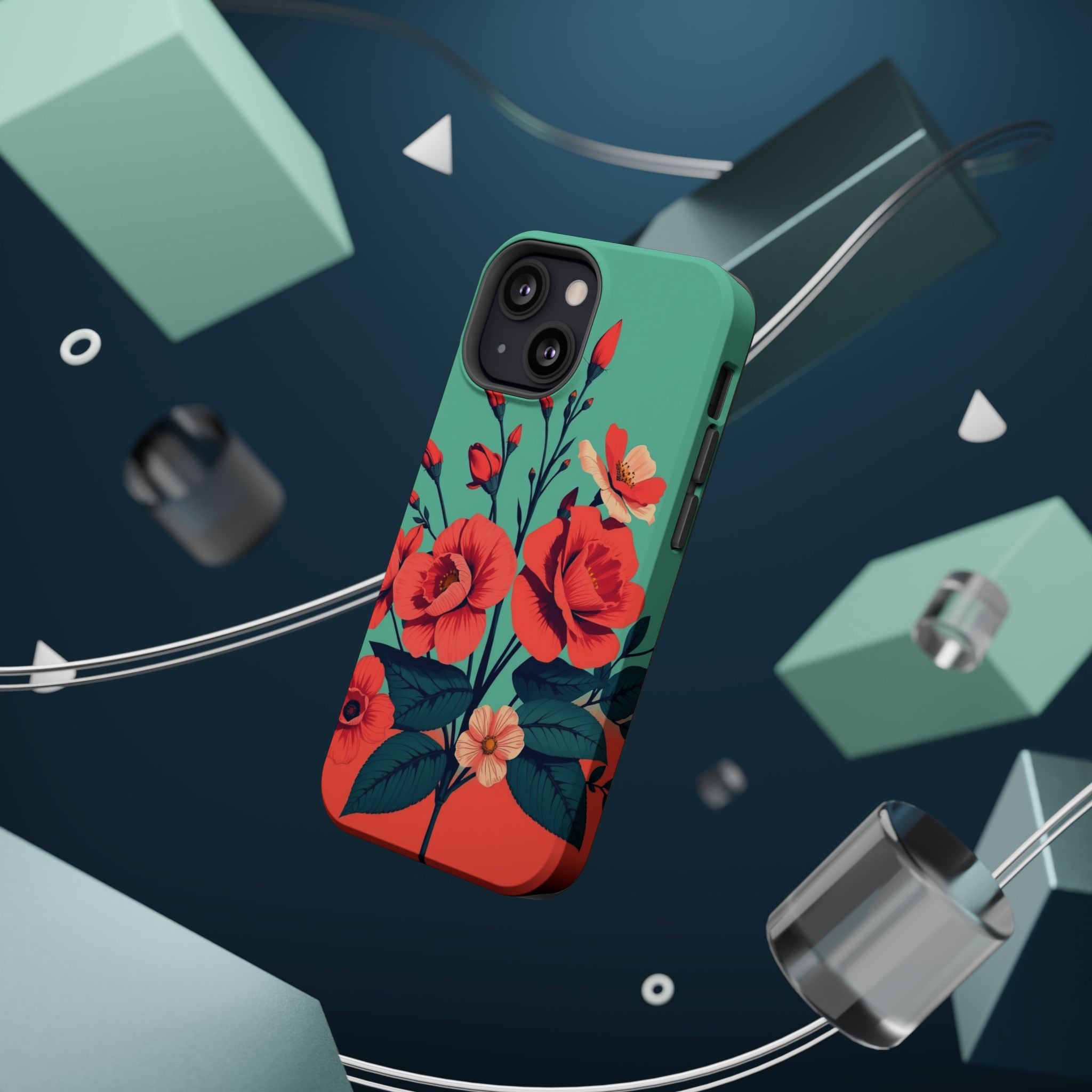 iPhone Pin-up Floral Cinematic Art Bold Modern Everyday Snap Case · iPhone Case