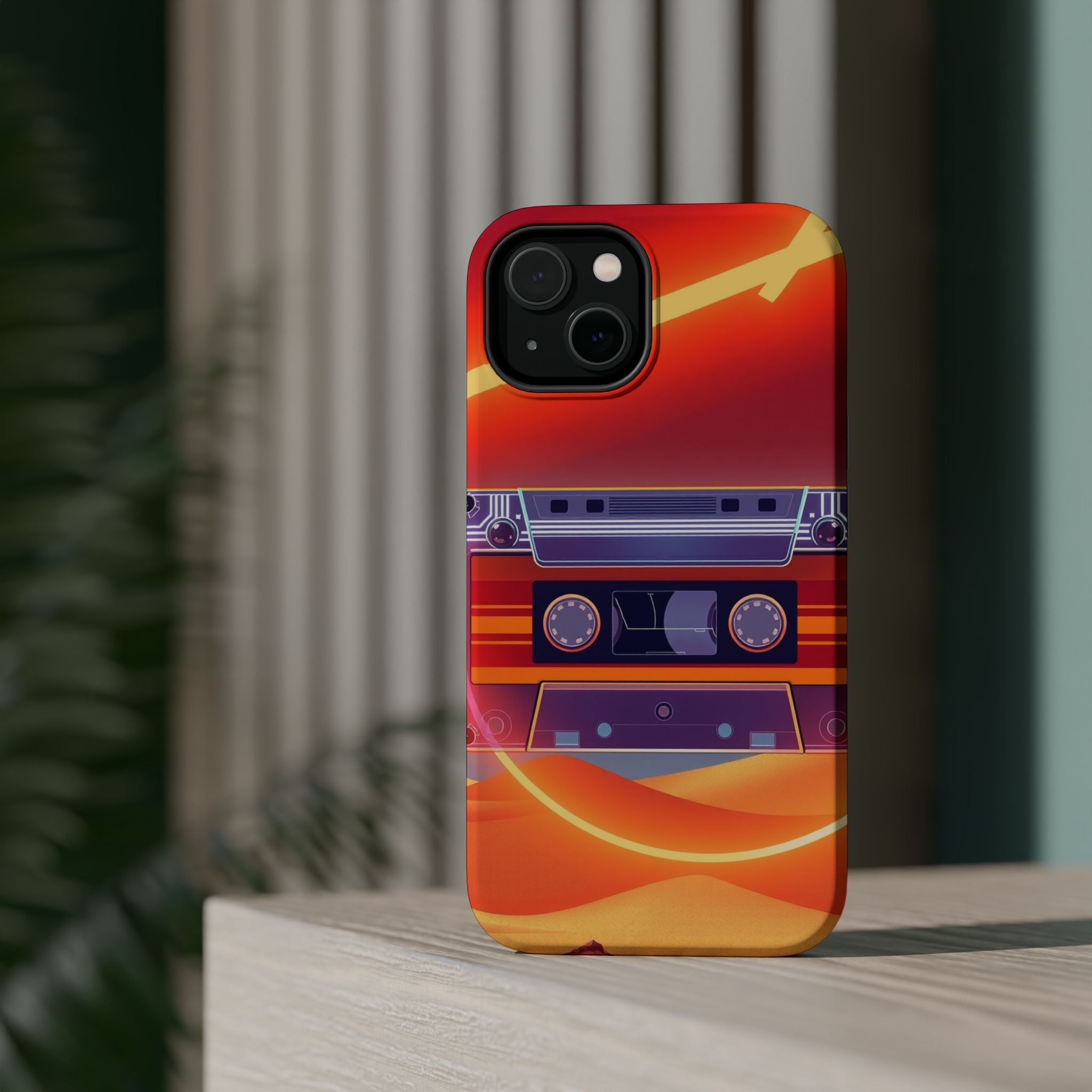 iPhone Cassette Tape Rewind Bold Art Slim Everyday Designer Case · iPhone Case