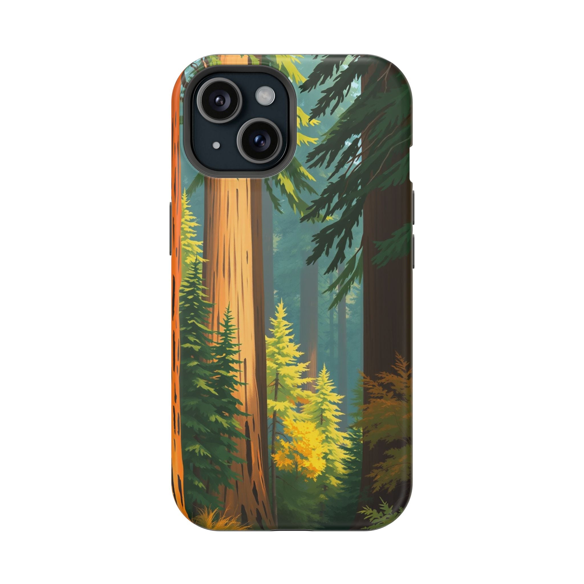 iPhone Redwood Forest Oil Painting Impressionist Clean iPhone Minimal · iPhone C