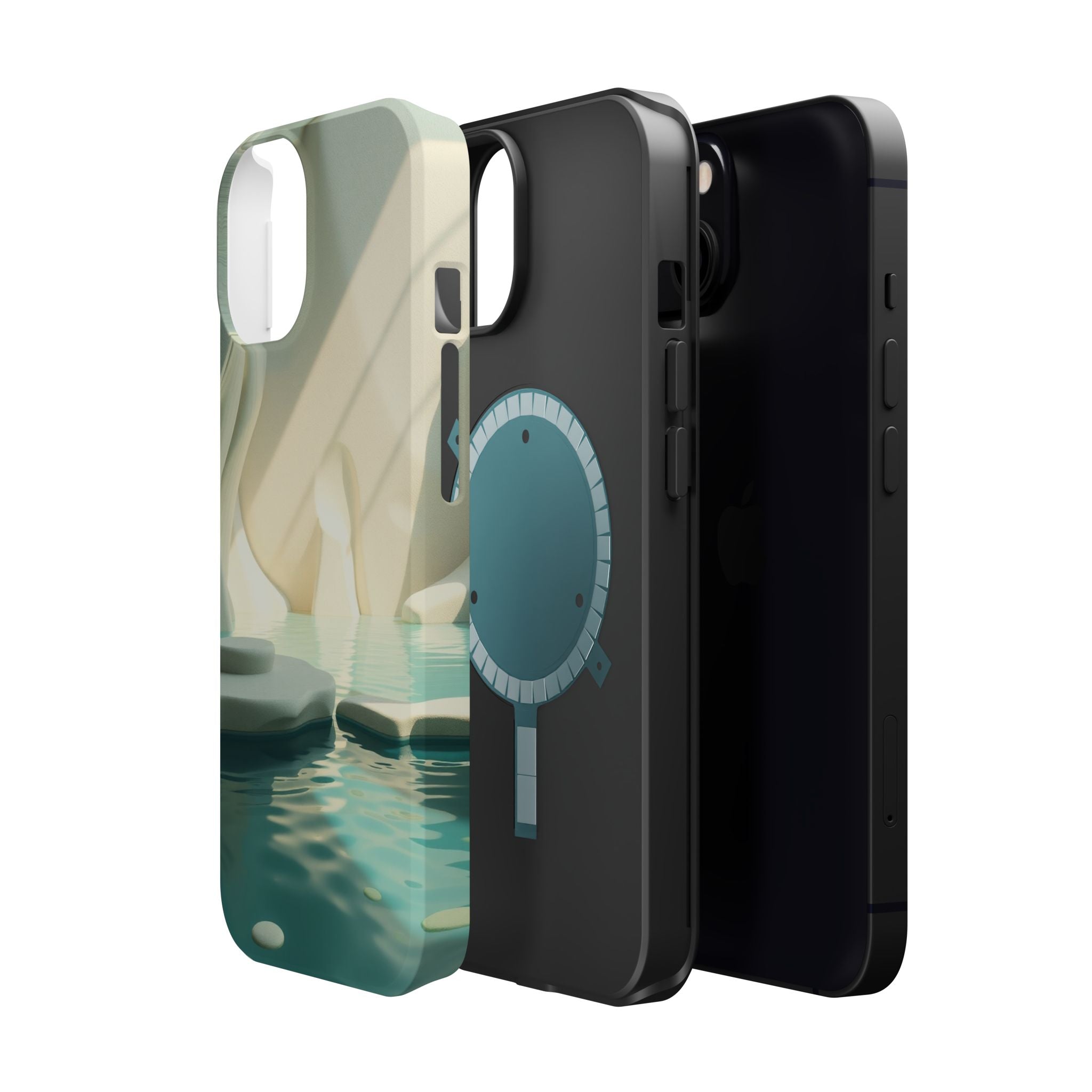 iPhone Tidal Pool 3D Digital Slim Everyday Designer Case · iPhone Case