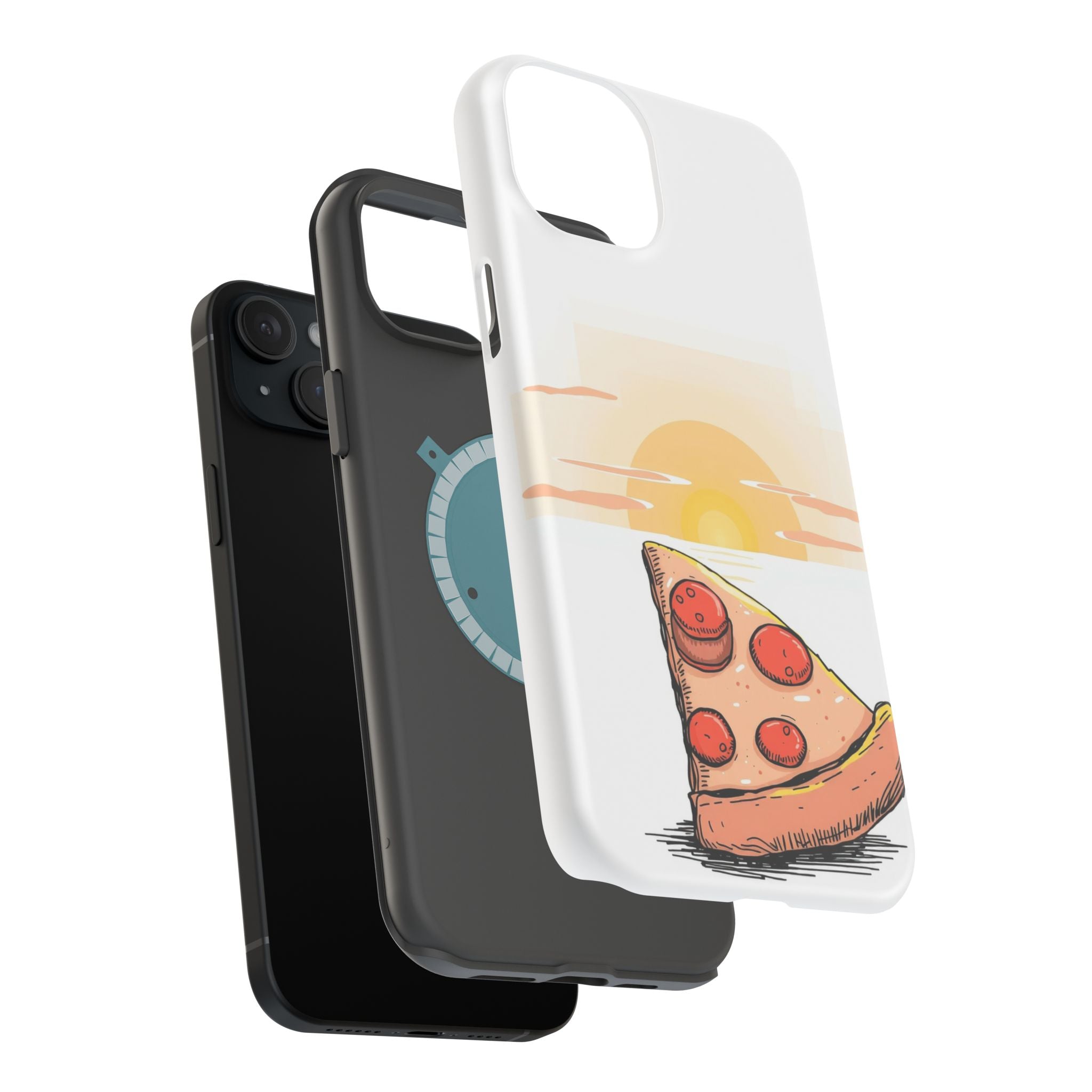 iPhone Earthy Pizza Slice Sunset Design Slim Everyday Designer Case · iPhone Cas
