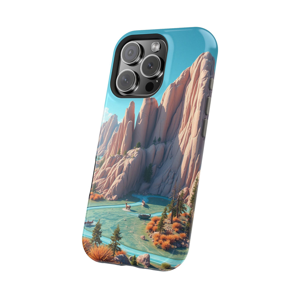 iPhone Pine Ridge Electric Art Slim Everyday Designer Case · iPhone Case