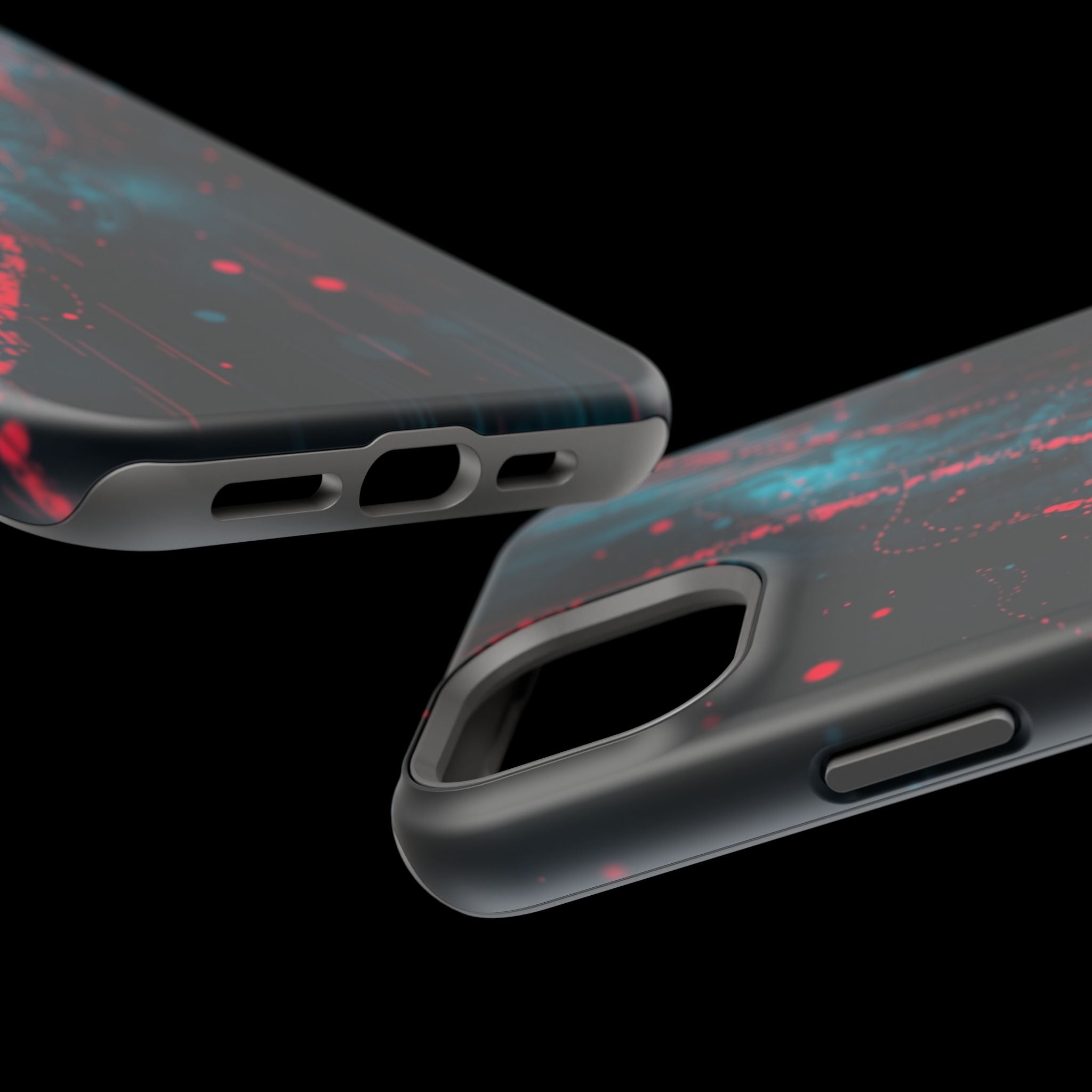 iPhone Digital Noise Cinematic Art Bold Modern Everyday Snap Case · iPhone Case