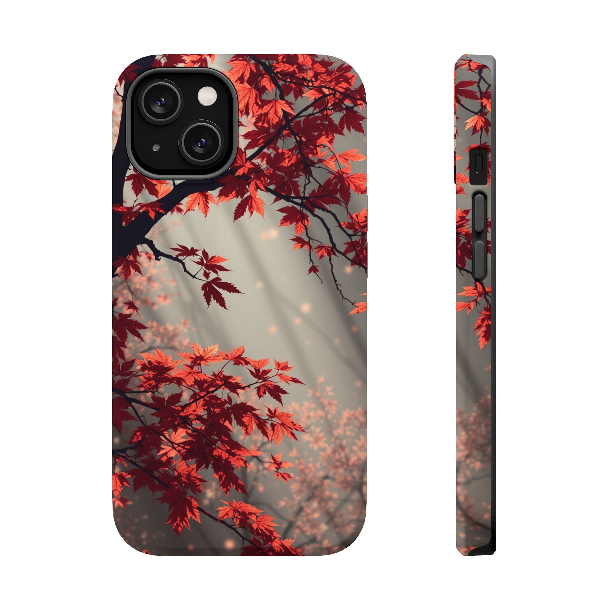 iPhone Charcoal And Copper Autumn Maple Slim Everyday iPhone 17 · iPhone Case