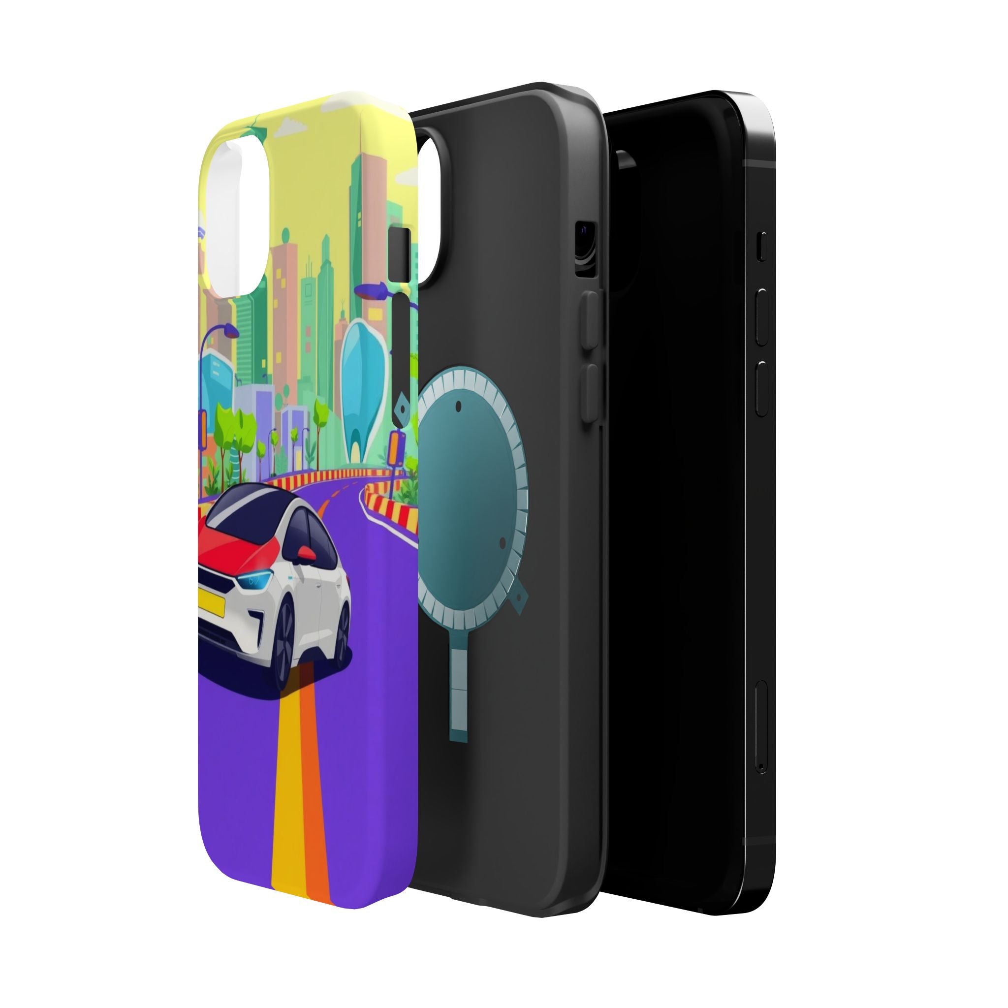 iPhone Electric Car Future Kids Fun Phone Case Gift Slim Snap Case · iPhone Case