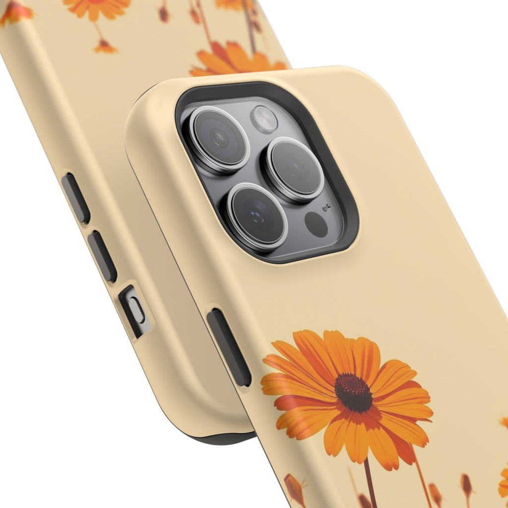 iPhone Wildflower Field Minimalist Line Art Slim Everyday Designer Case · iPhone