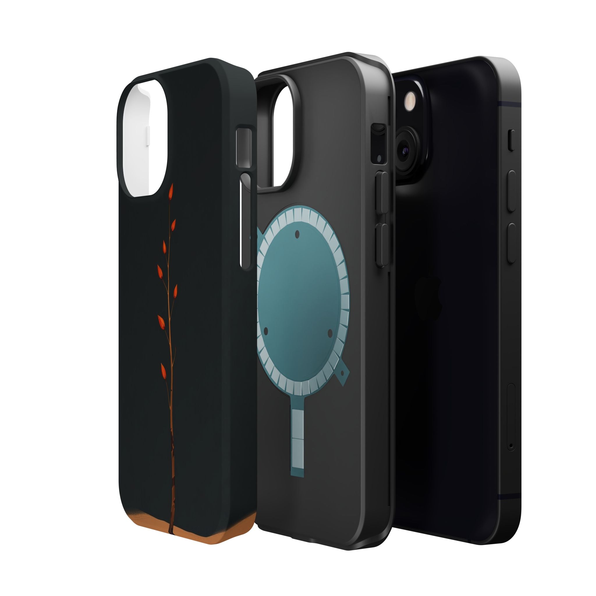 iPhone Burnt Orange And Sand Minimalist Stem Slim iPhone Everyday · iPhone Case