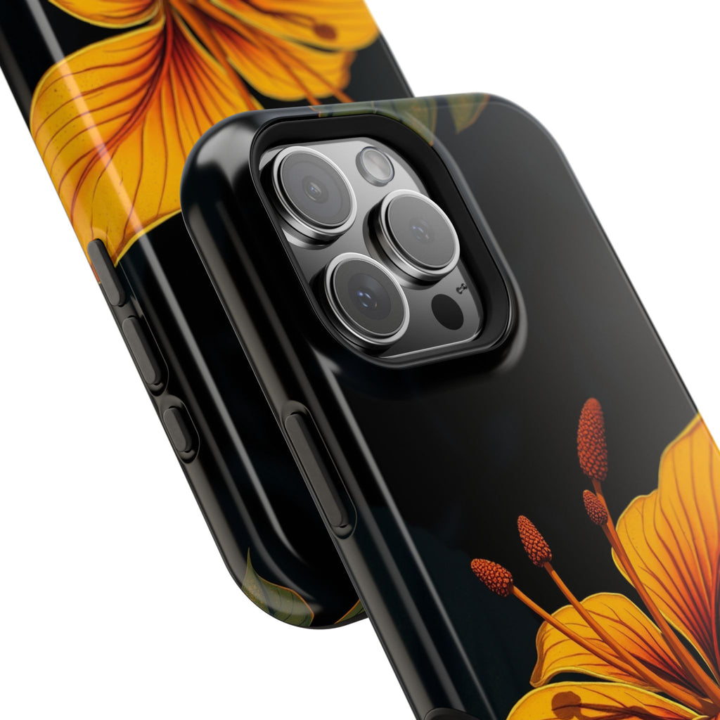 iPhone Earthy Tropical Bloom Design Artistic Everyday Cas Slim Snap Case · iPhon