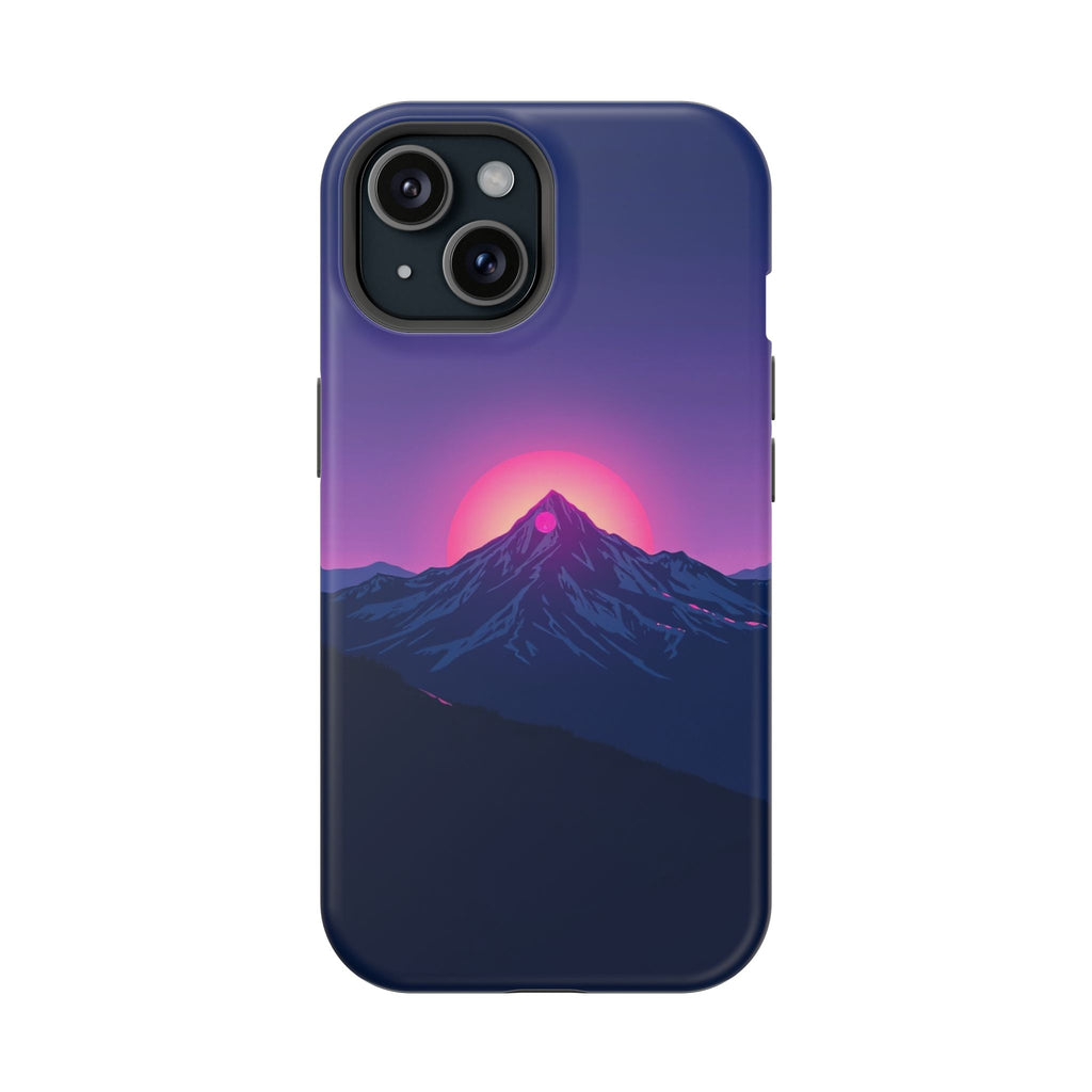 iPhone Mountain at Sunrise Electric Art Slim Everyday iPhone 15 · iPhone Case