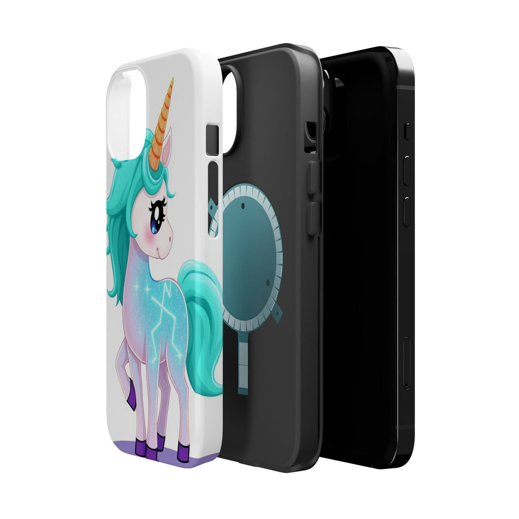 iPhone Turquoise Sparkle Unicorn Kids Fun iPhone Phone Case Gift · iPhone Case