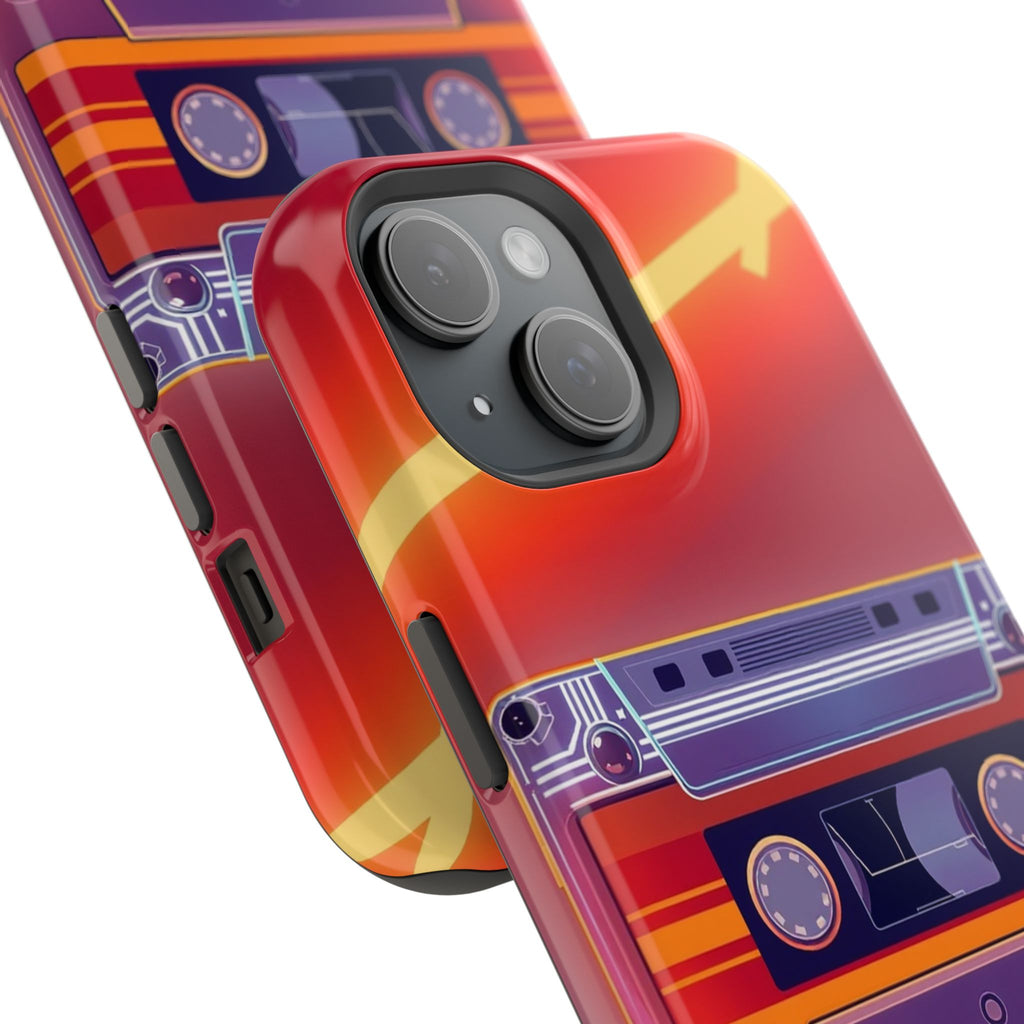 iPhone Cassette Tape Rewind Bold Art Slim Everyday Designer Case · iPhone Case