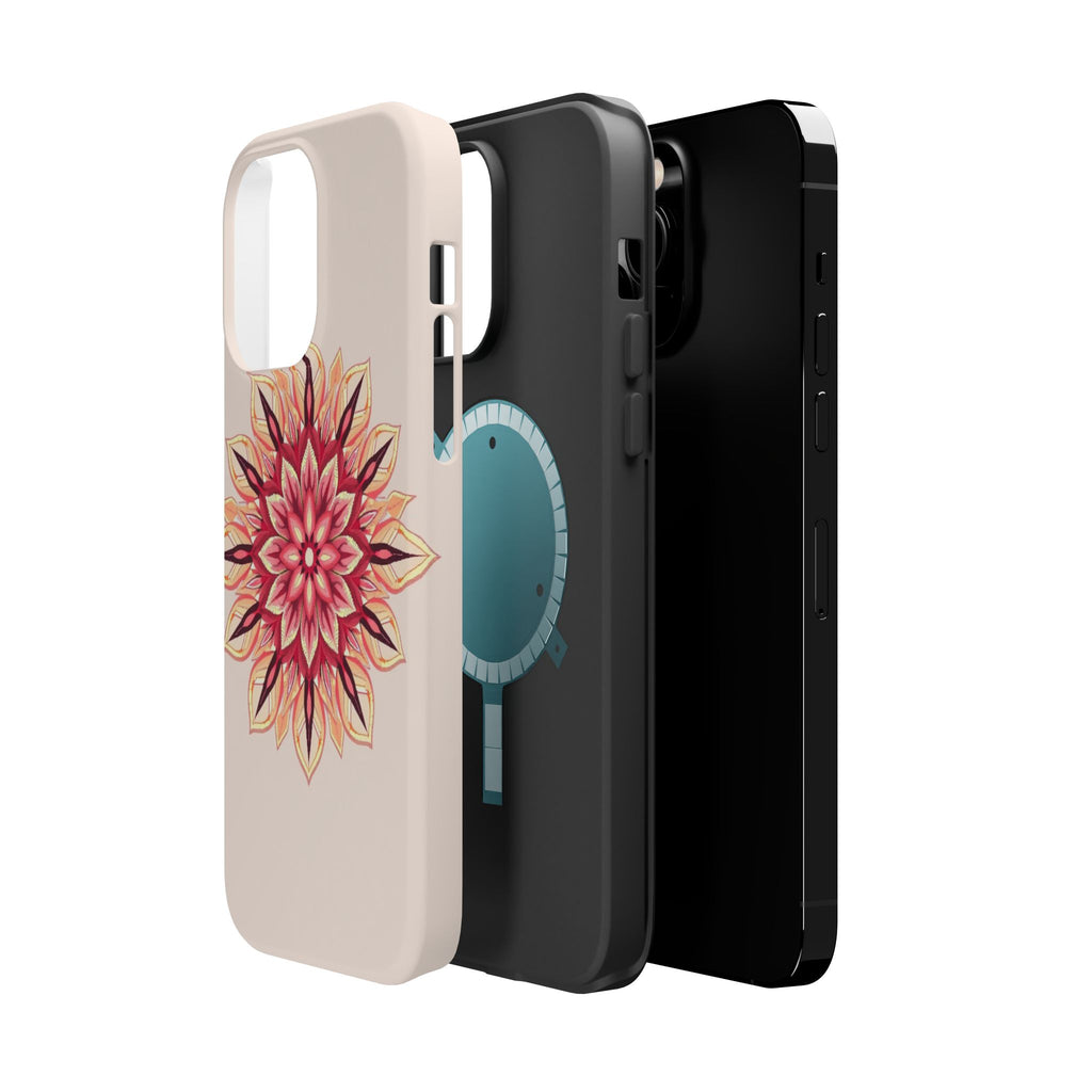iPhone Floral Mandala Pixel Art -Bit Slim Everyday Designer Case · iPhone Case