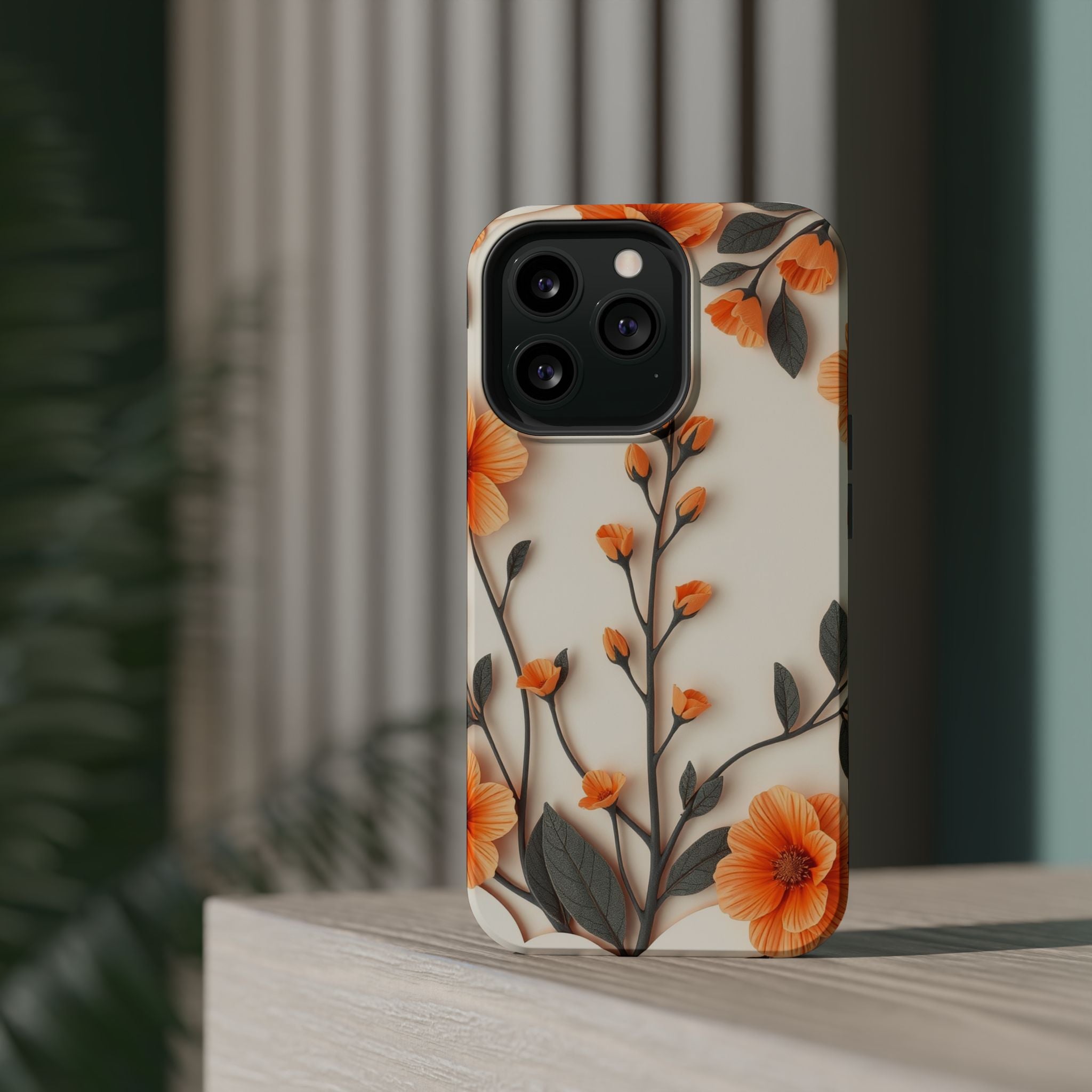 iPhone Vintage Botanical Print Paper Cut Art Slim iPhone Everyday · iPhone Case