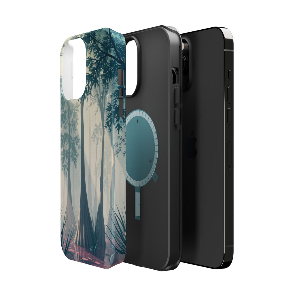 iPhone Mint And Blush Cypress Swamp Slim Everyday Designer Case · iPhone Case