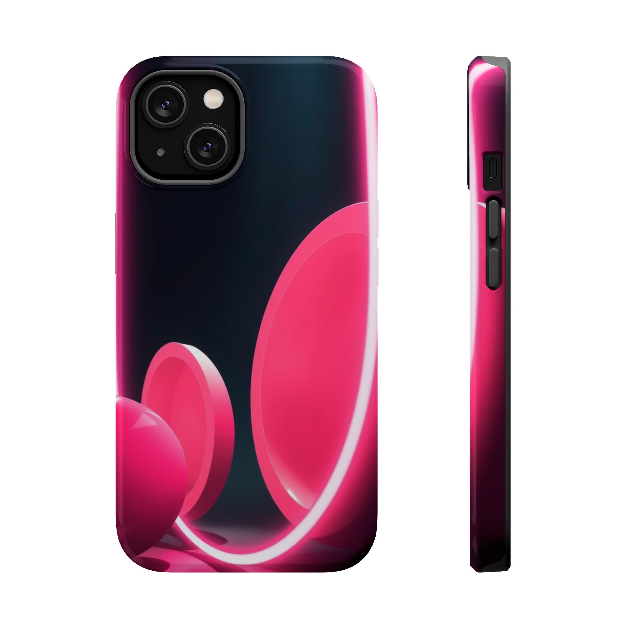 iPhone 1960s Mod Circles Neon Cyberpunk Slim Everyday Designer Case · iPhone Cas