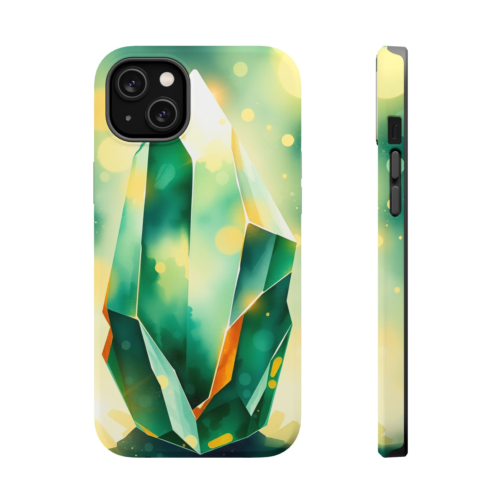 iPhone Emerald Green And Gold Crystal Prism Slim iPhone Everyday · iPhone Case
