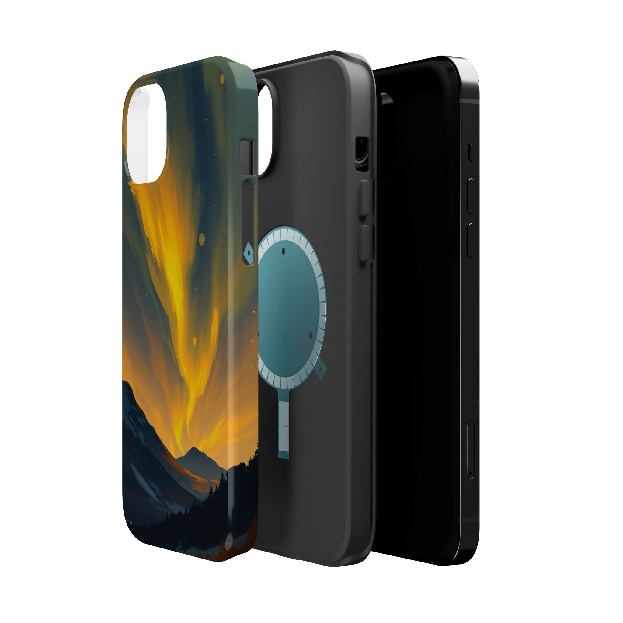 iPhone Serene Northern Lights Design Slim Everyday Designer Case · iPhone Case