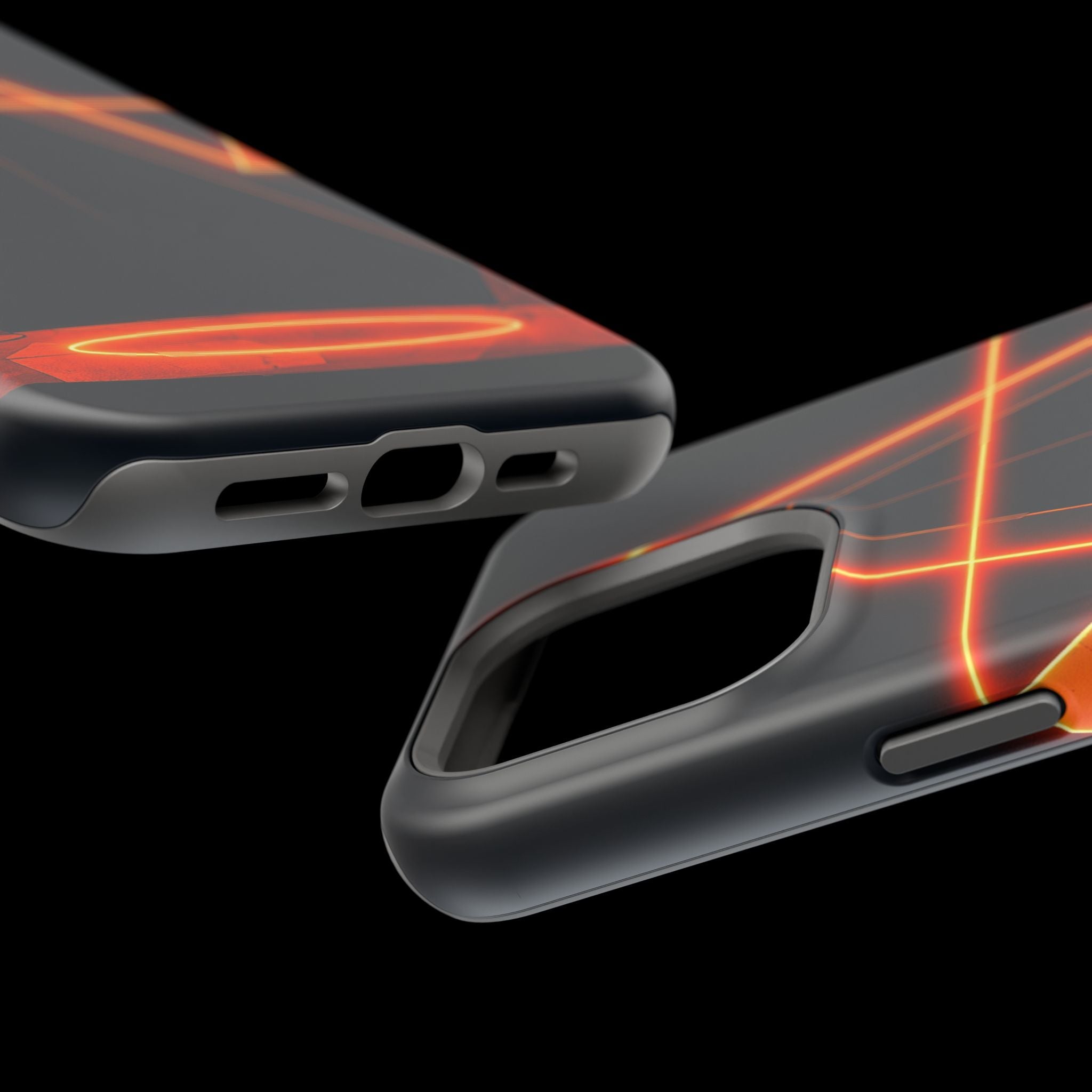 iPhone Vibrant Neon Geometry Design Slim Everyday Designer Case · iPhone Case