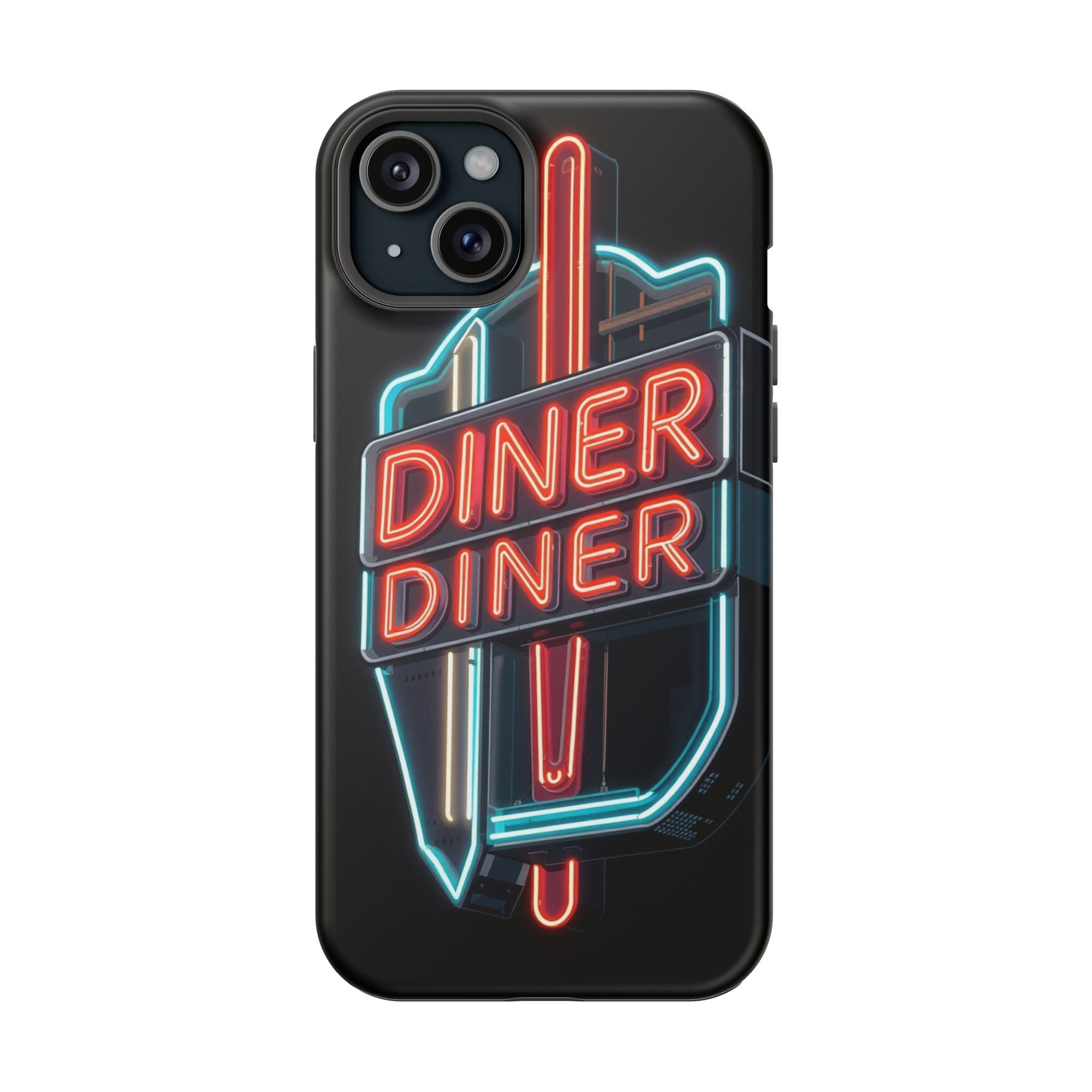 iPhone Neon Diner Sign Electric Art Slim Everyday Designer Case · iPhone Case