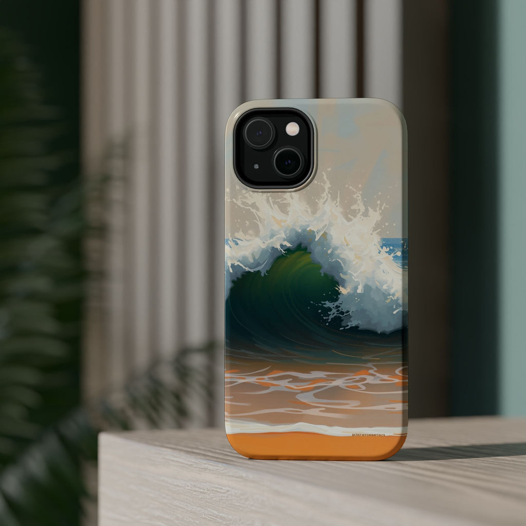 iPhone Radiant Ocean Wave Crash Design Slim Everyday Designer Case · iPhone Case