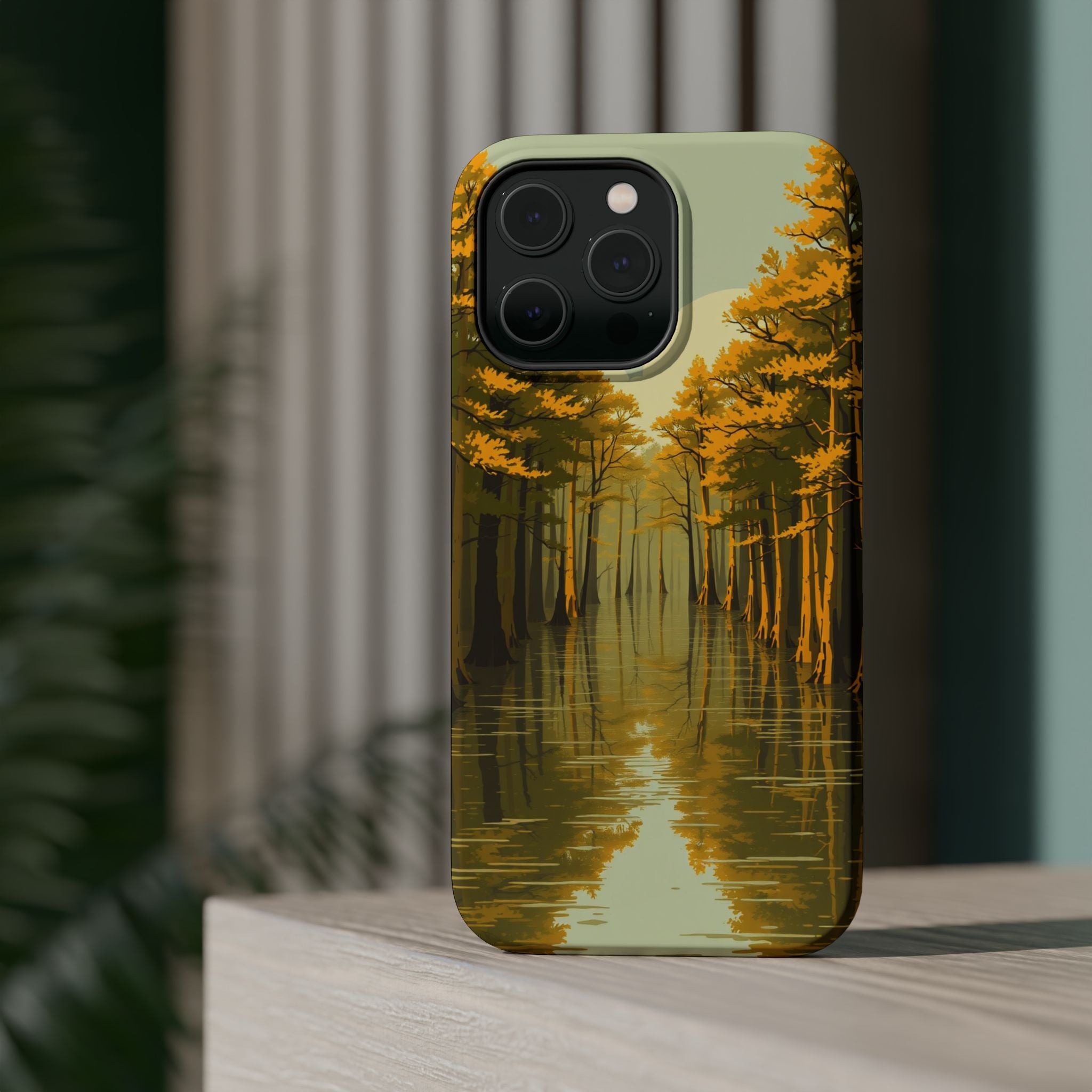 iPhone Cypress Swamp Enchanted Art Bold Modern Everyday Snap Case · iPhone Case