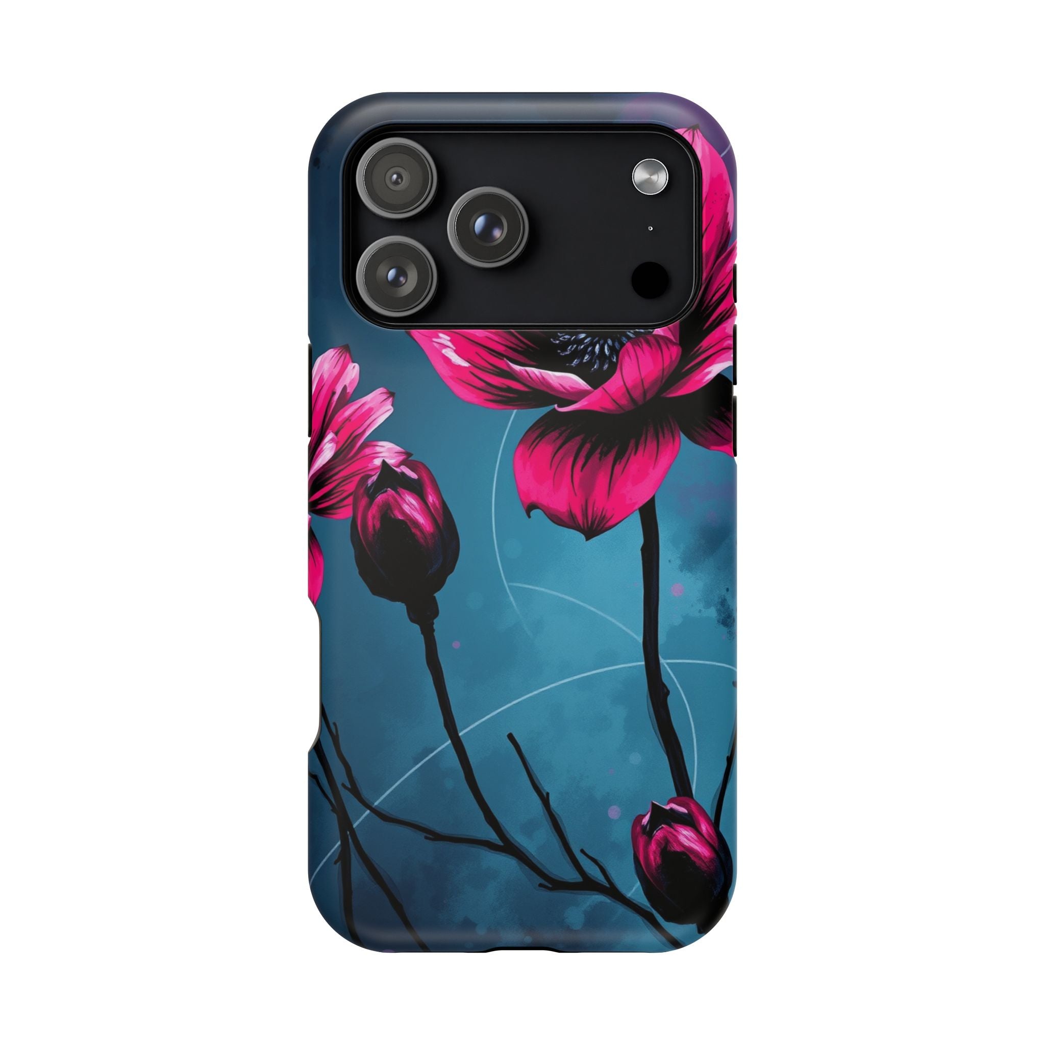 iPhone Floral Ink Wash Bold Art Slim Everyday Designer Case · iPhone Case