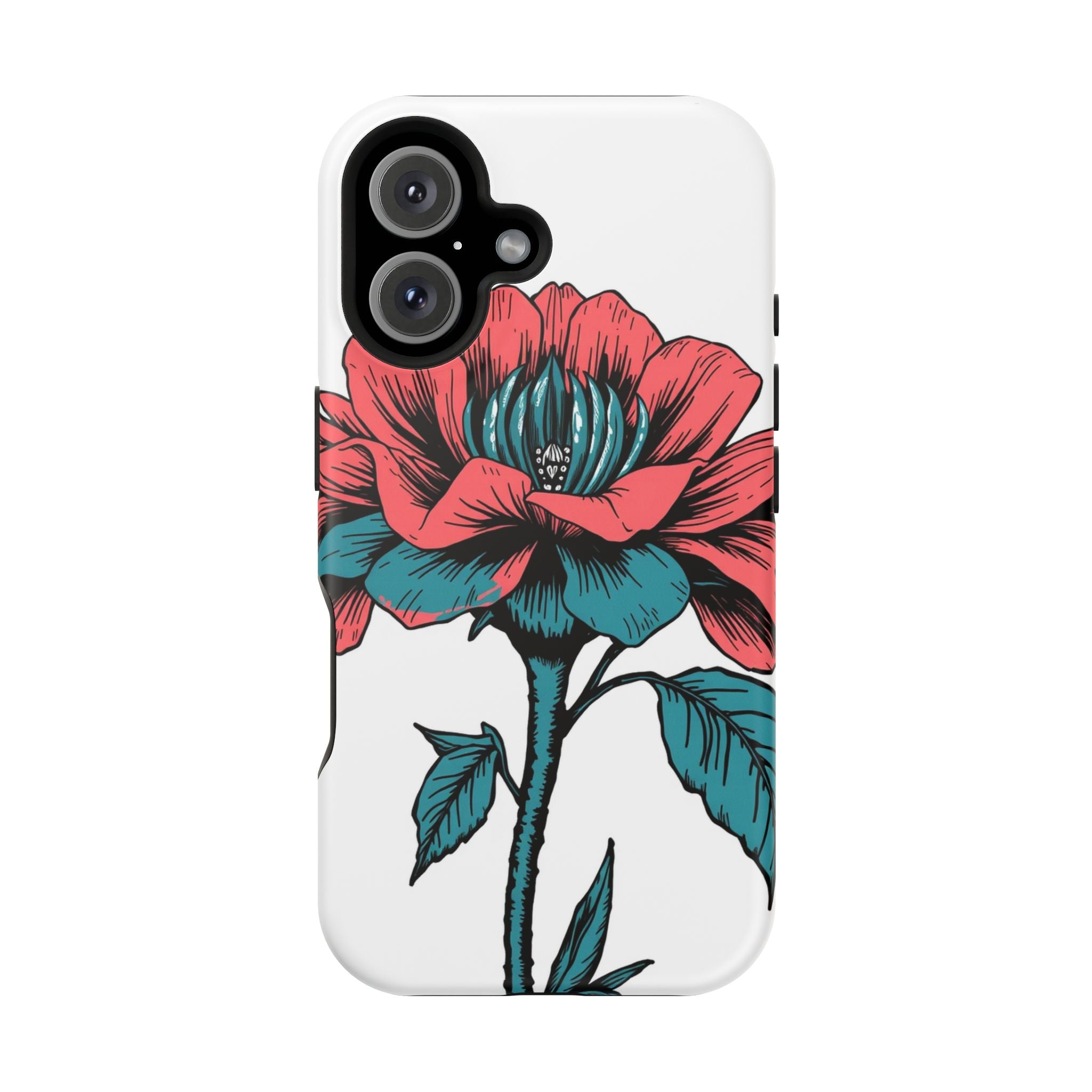 iPhone Garden Party Bloom Dark Gothic Ink Slim Snap Case · iPhone Case