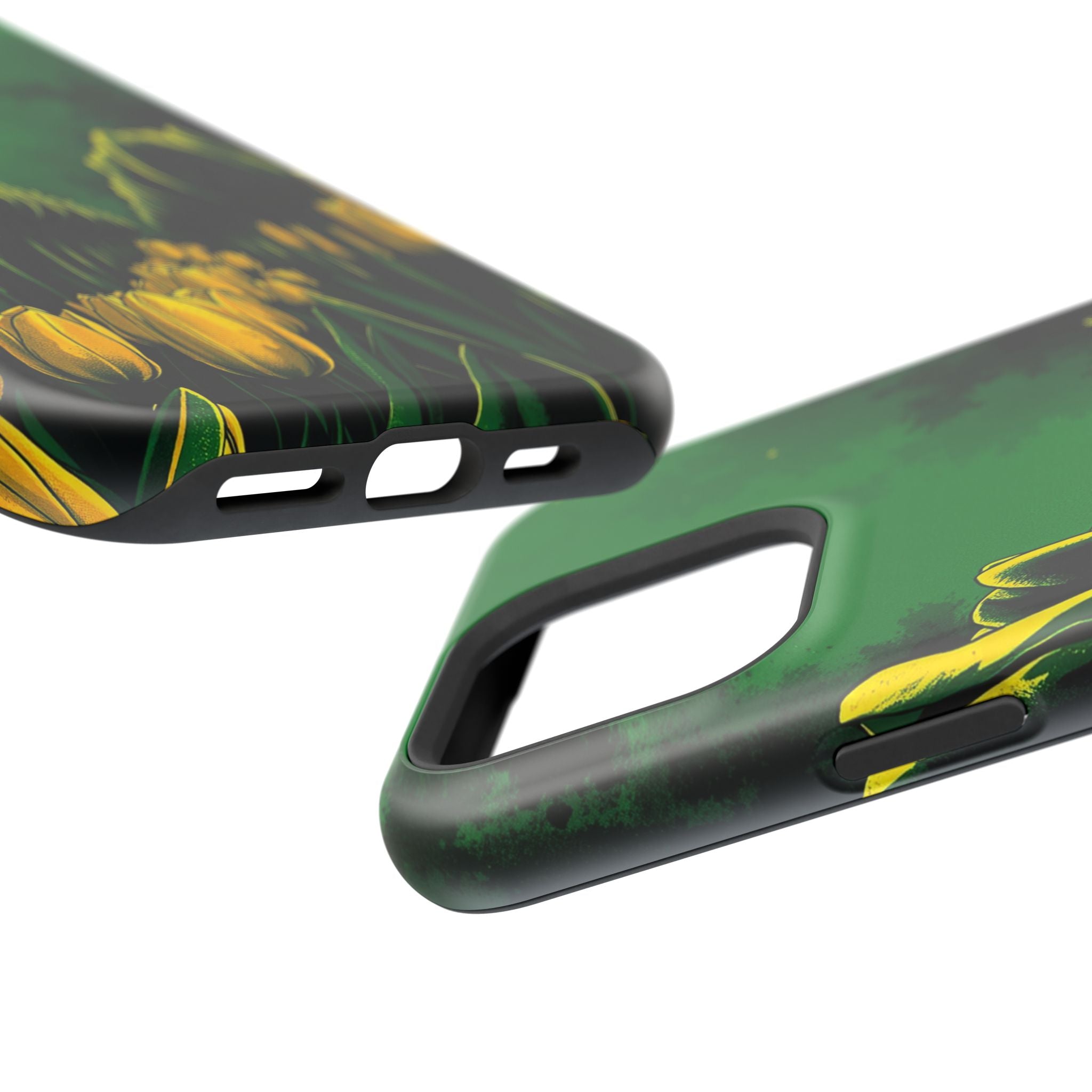 iPhone Tulip Row Emerald Green And Gold Slim Snap Case · iPhone Case