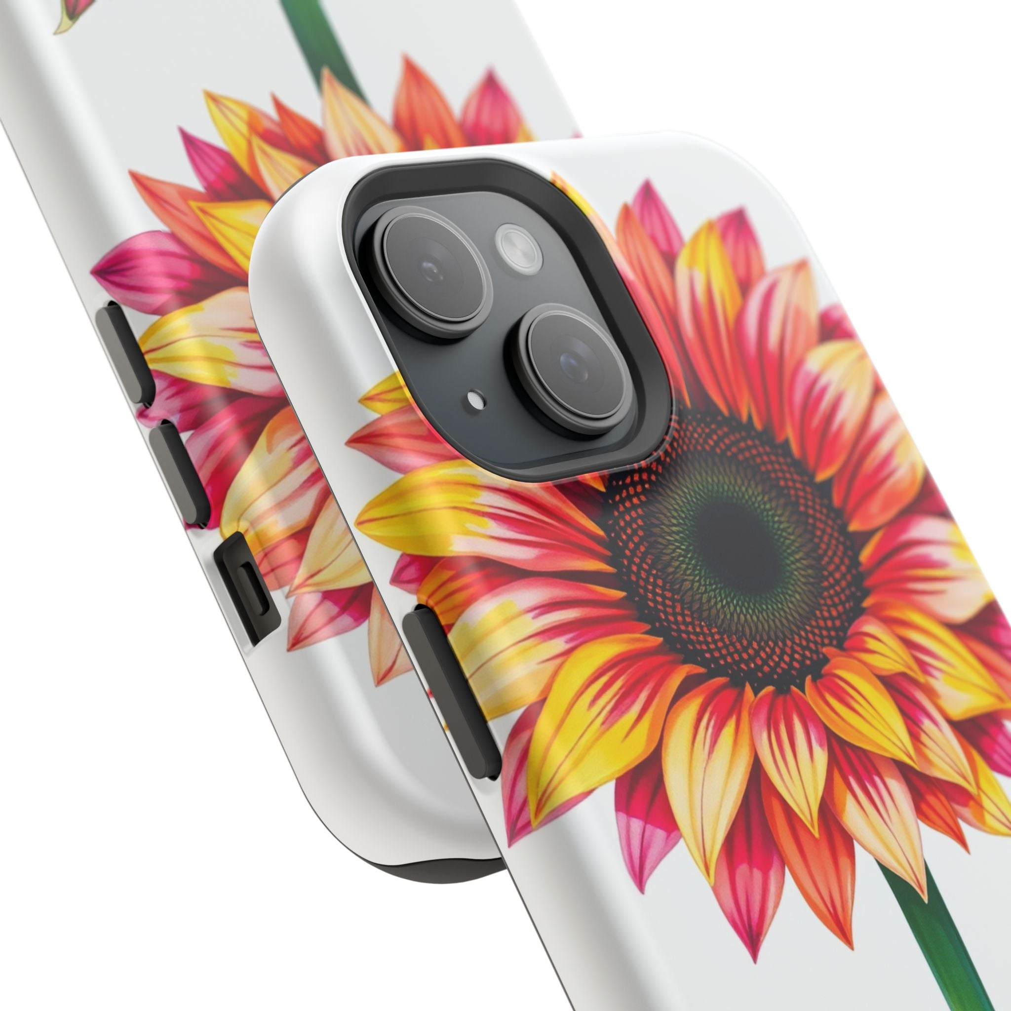 iPhone Sunflower Pop Vibrant Watercolor Slim Snap Case · iPhone Case