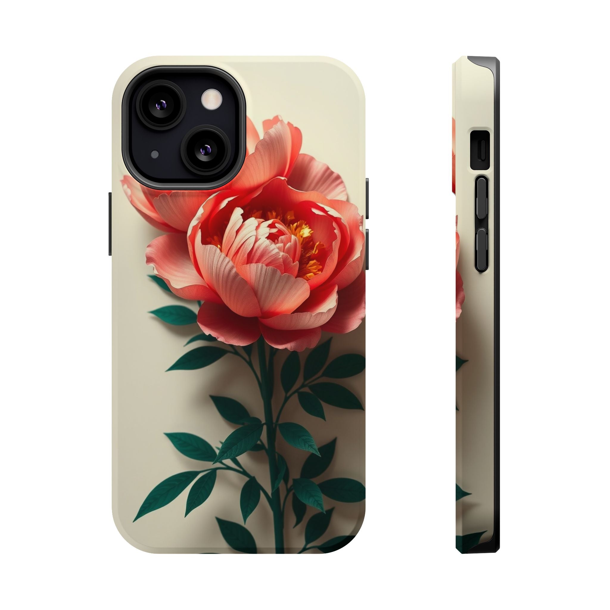 iPhone Emerald Green And Gold Peony Bouquet Slim iPhone Everyday · iPhone Case