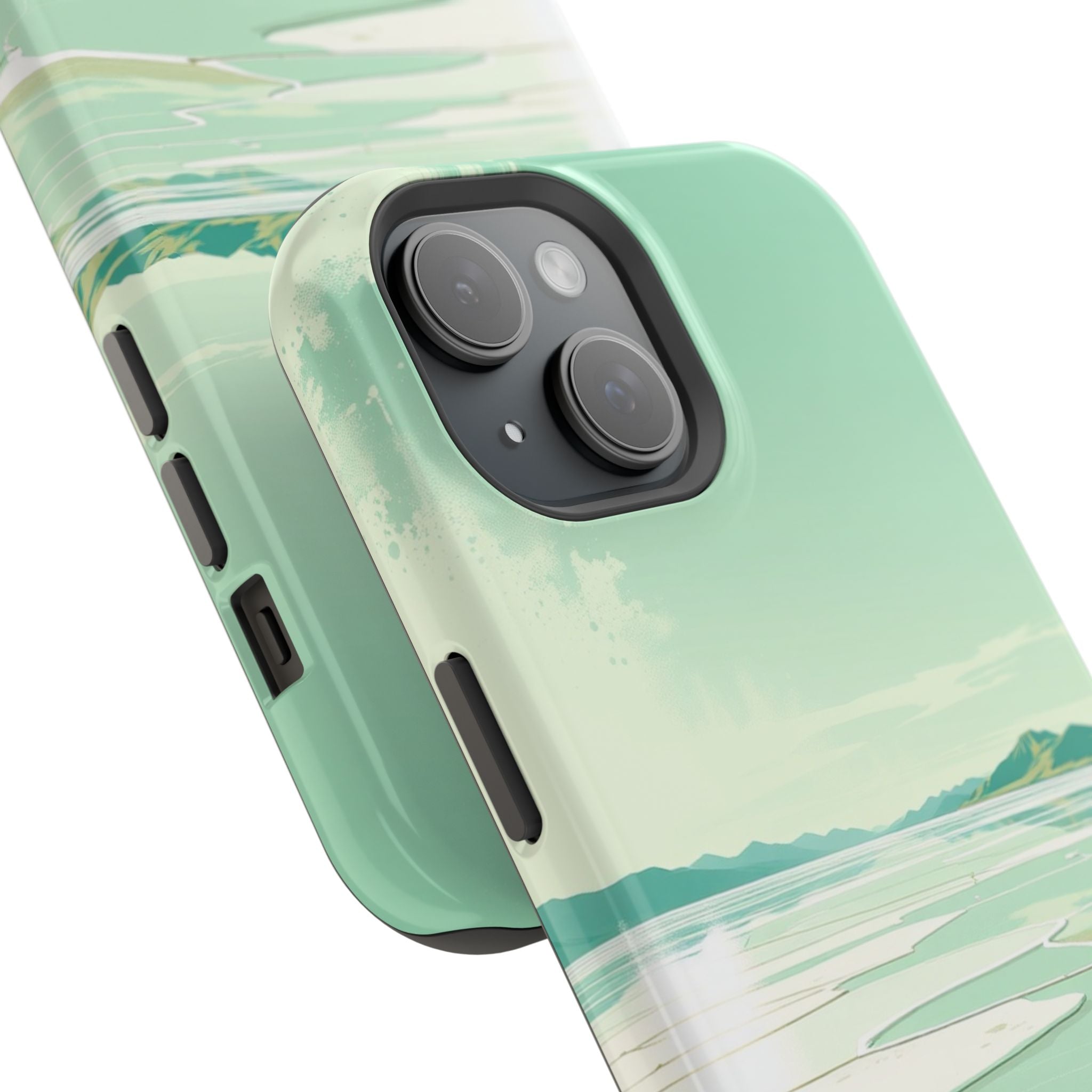 iPhone Vibrant Salt Flat Mirror Design Slim Everyday Designer Case · iPhone Case