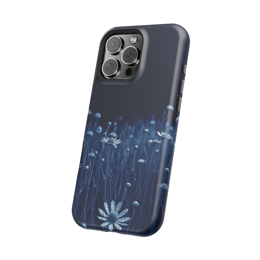 iPhone Midnight Blue And Silver Wildflower Field Clean iPhone Minimal · iPhone C