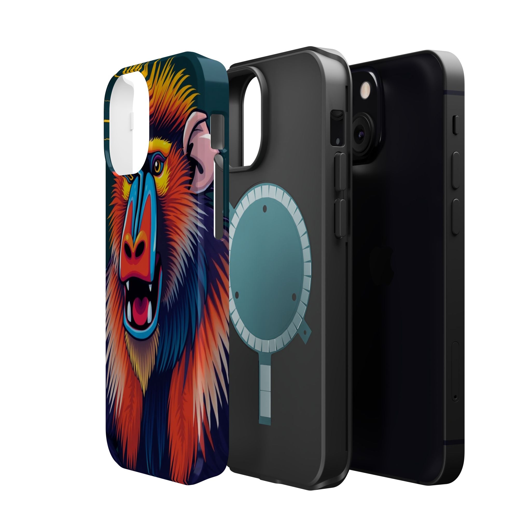 iPhone Mandrill Colorful Face Kids Fun iPhone Phone Case Gift Slim · iPhone Case