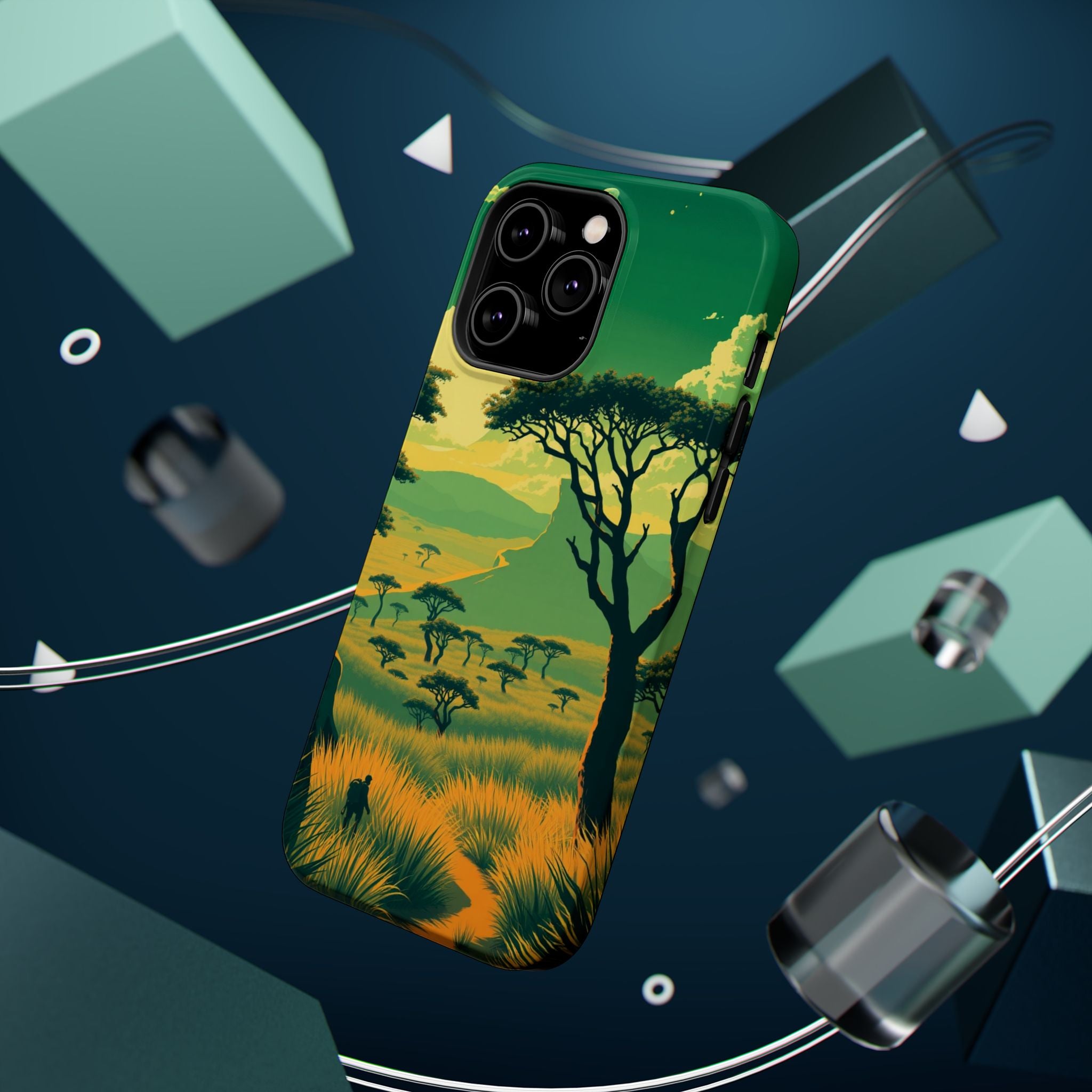 iPhone Savanna Horizon Pixel Art -Bit Slim Everyday Designer Case · iPhone Case