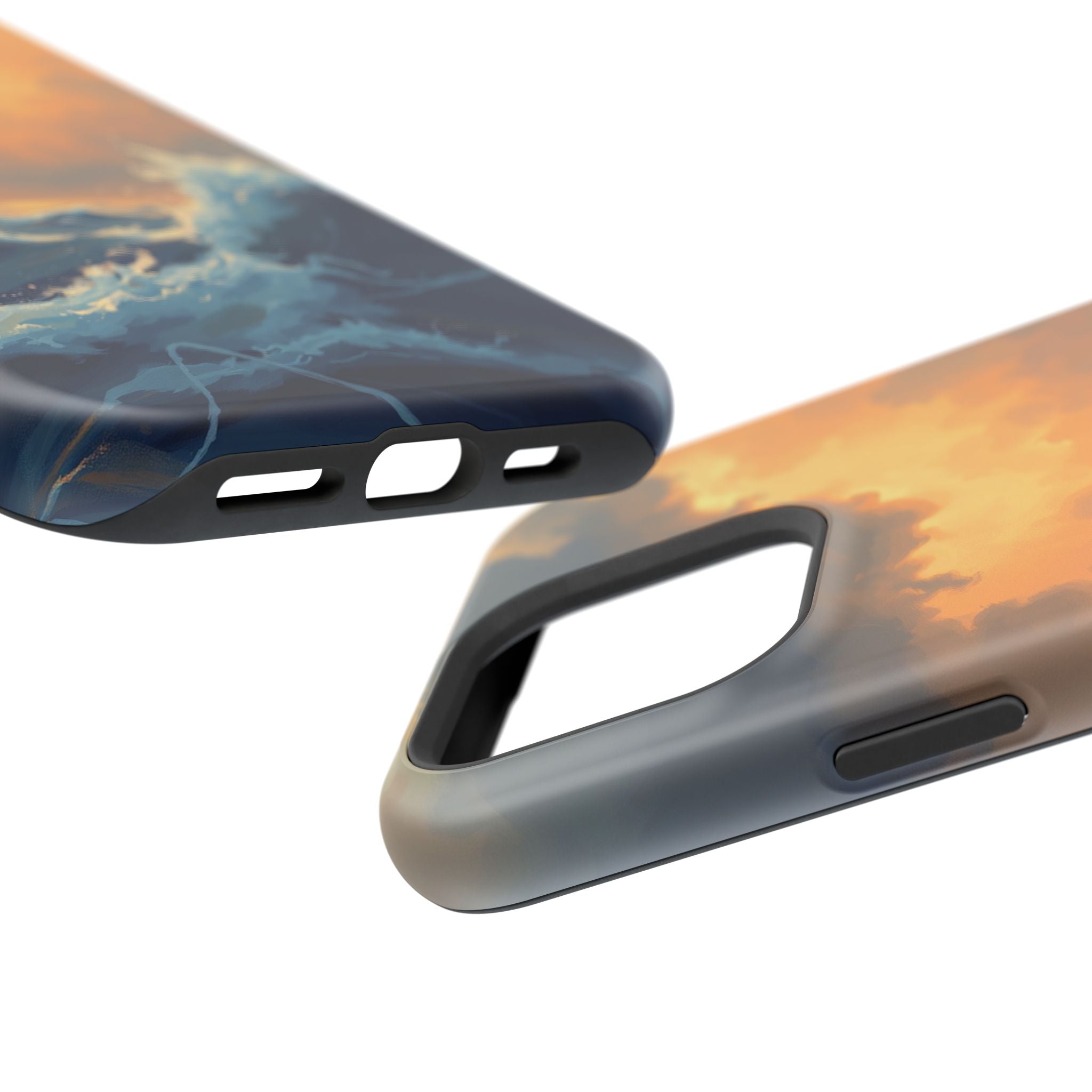 iPhone Sunset Amber And Peach Storm at Sea Slim iPhone Everyday · iPhone Case