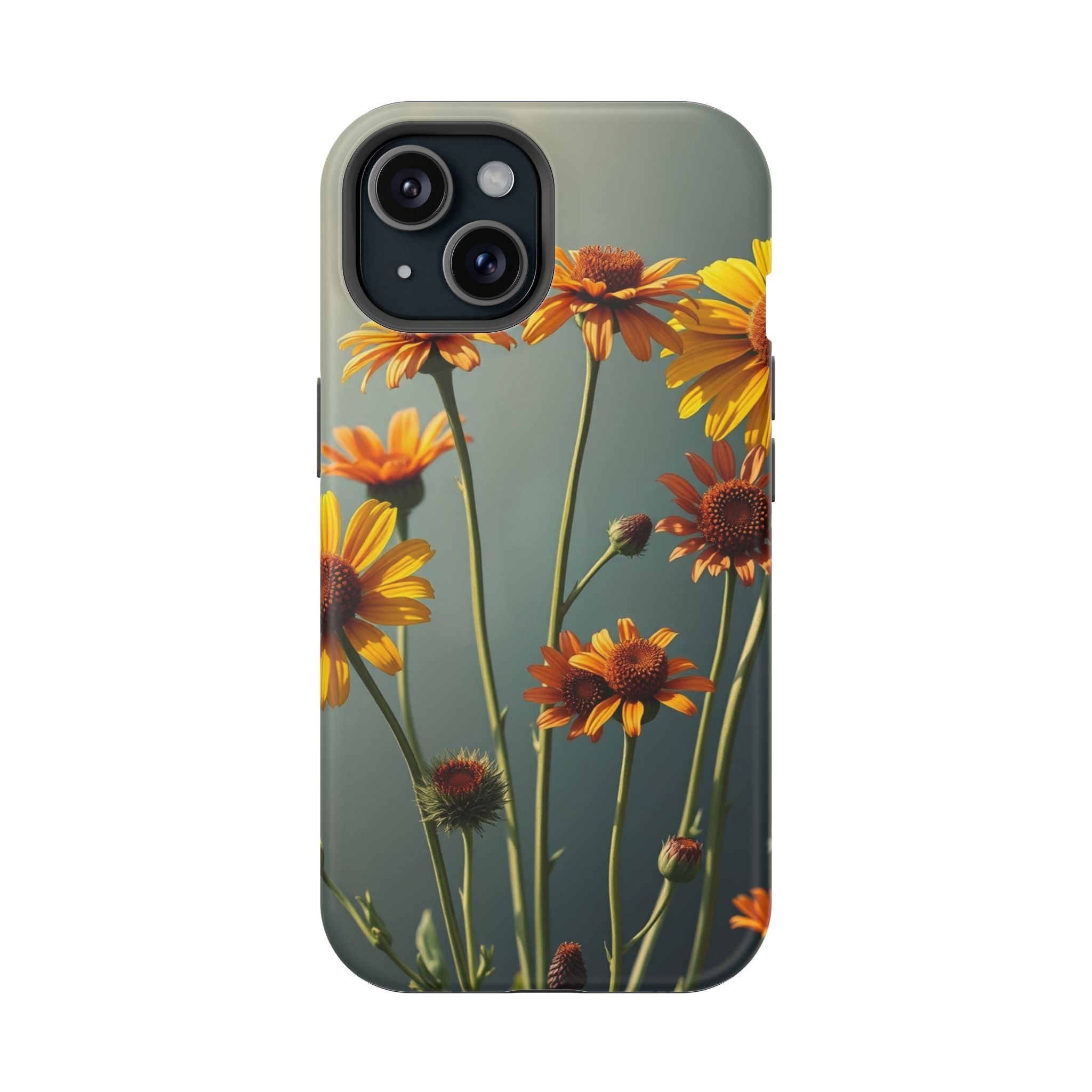 iPhone Mustard And Rust Wildflower Bunch Slim Everyday iPhone Designer · iPhone
