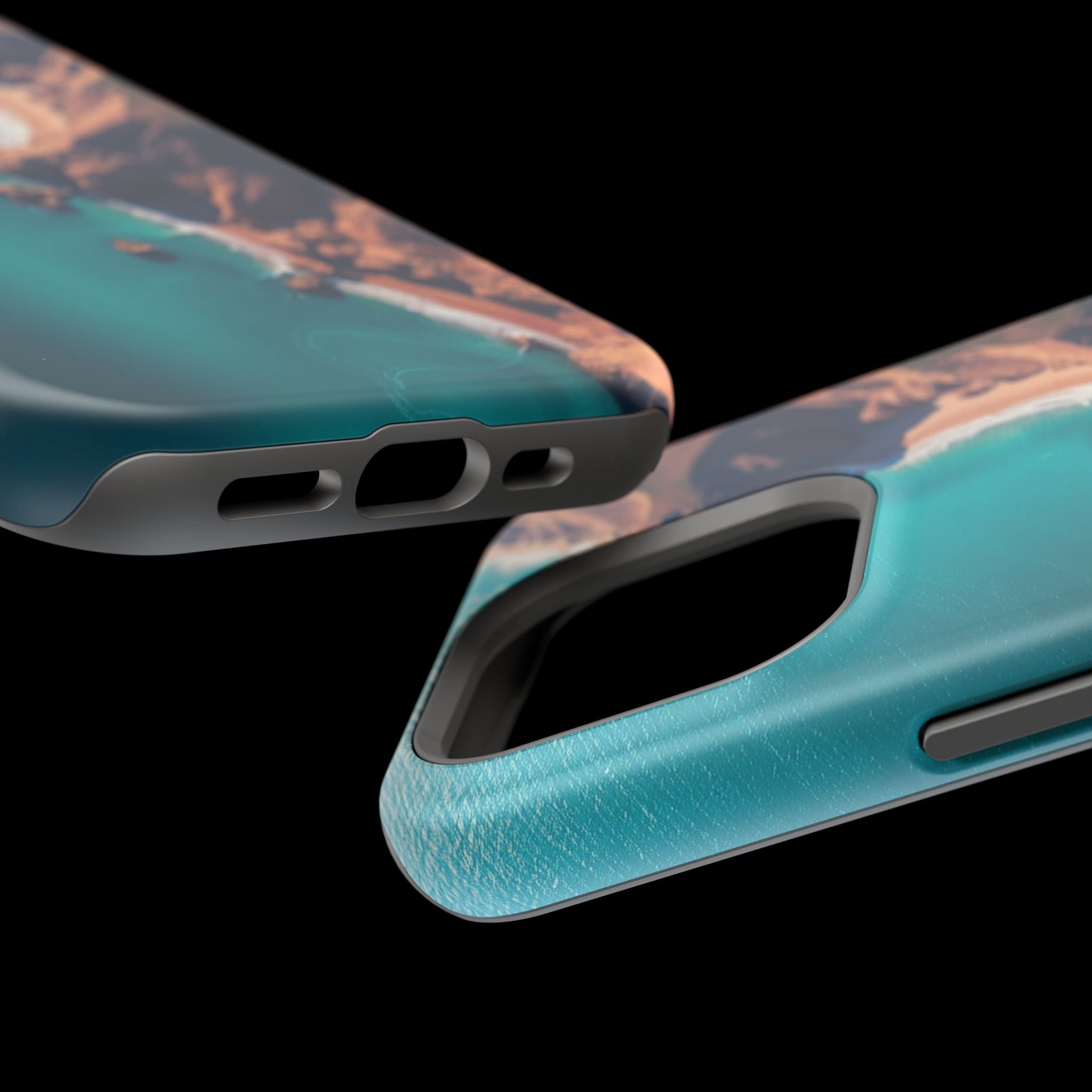 iPhone Shoreline Aerial Abstract Geometric Slim iPhone Everyday · iPhone Case
