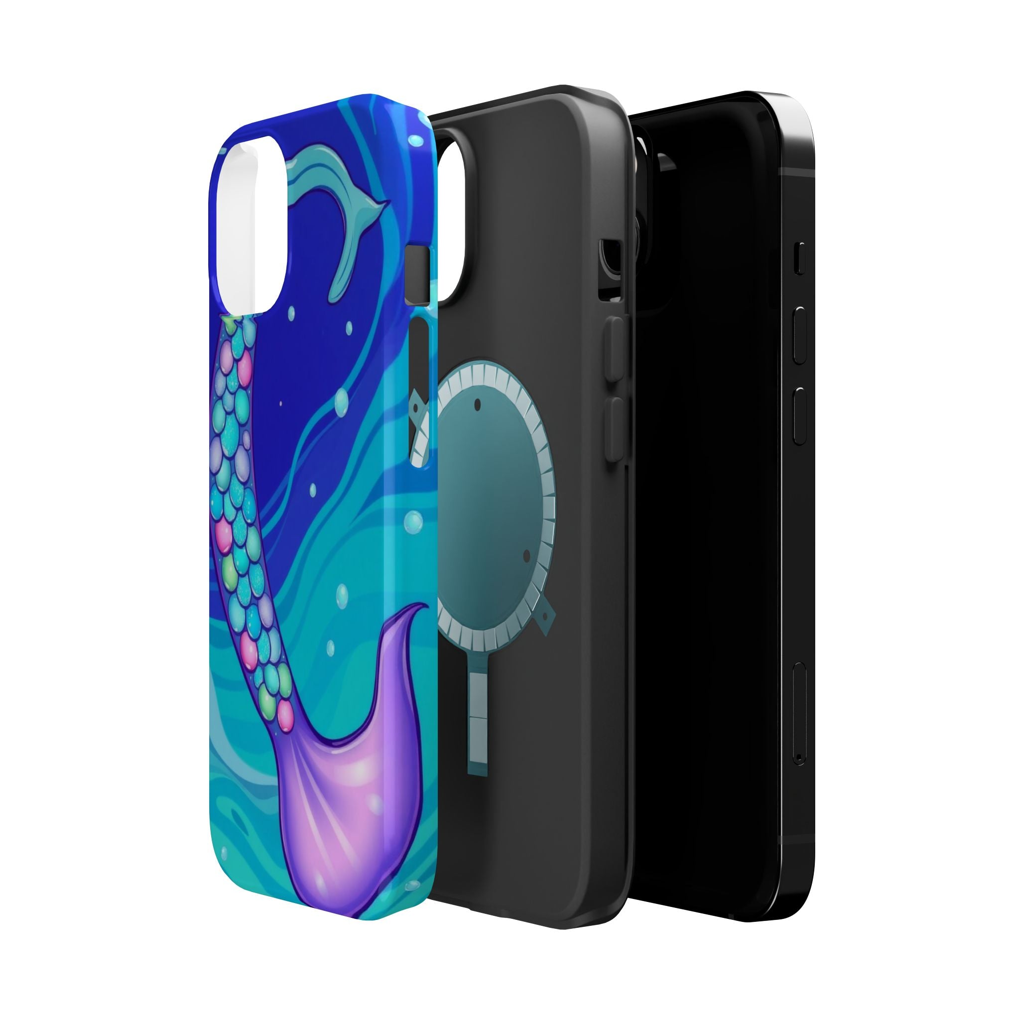 iPhone Mermaid Tail Swirl Kids Fun iPhone Phone Case Gift Artistic · iPhone Case