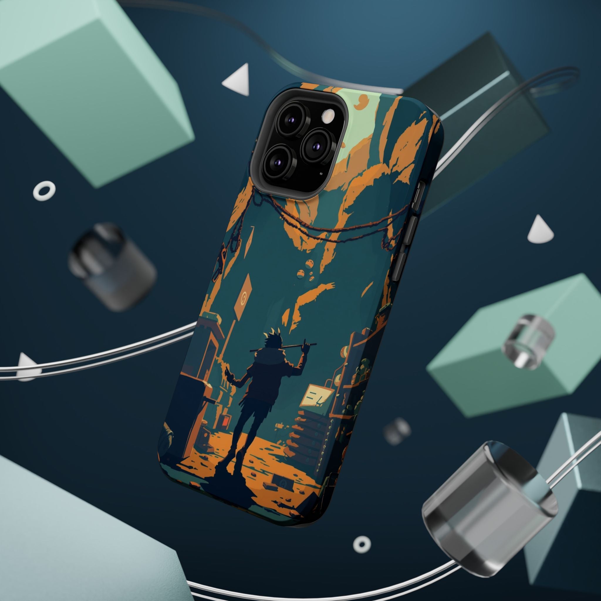 iPhone Mustard And Rust Unhinged in a Cute Way Soft Finish Everyday Case · iPhon