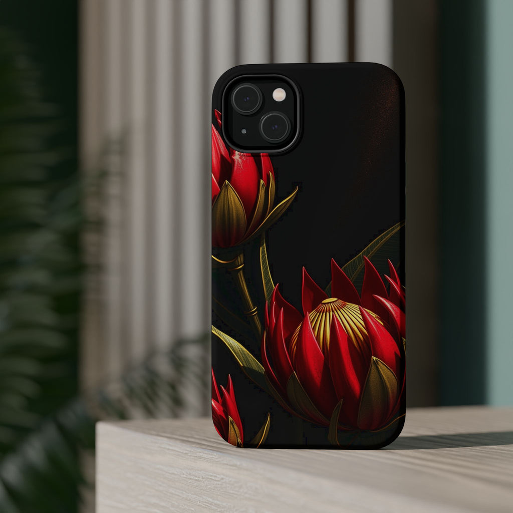 iPhone Protea Bold Gold Foil Luxury Slim Everyday Designer Case · iPhone Case