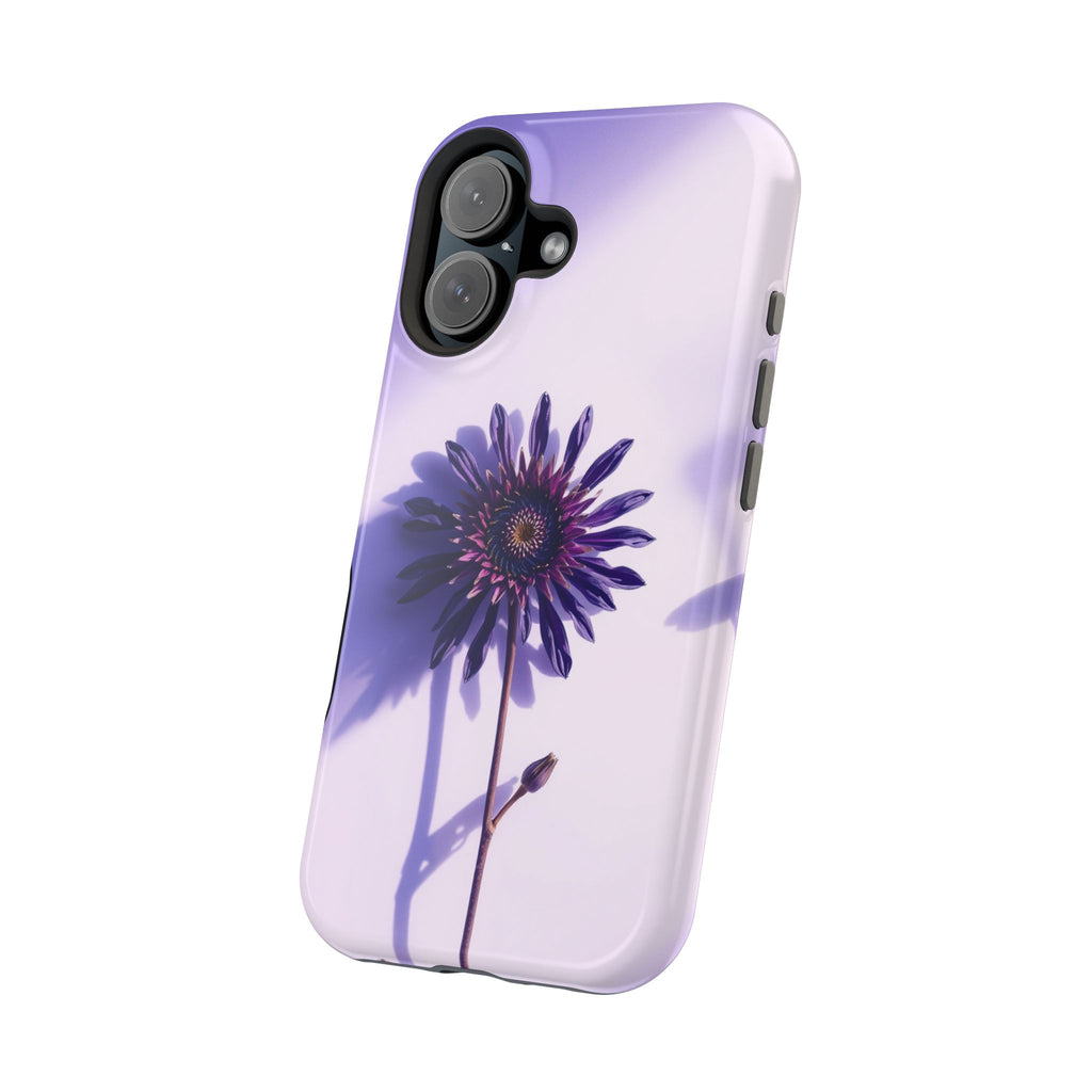 iPhone Indigo And Violet Dried Flower Flat Lay Soft iPhone Finish · iPhone Case