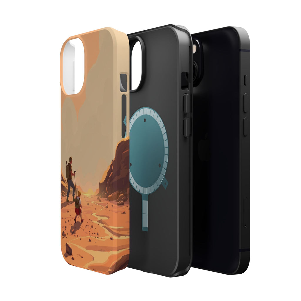 iPhone Burnt Orange And Sand Barely Surviving Slim Everyday Designer Case · iPho