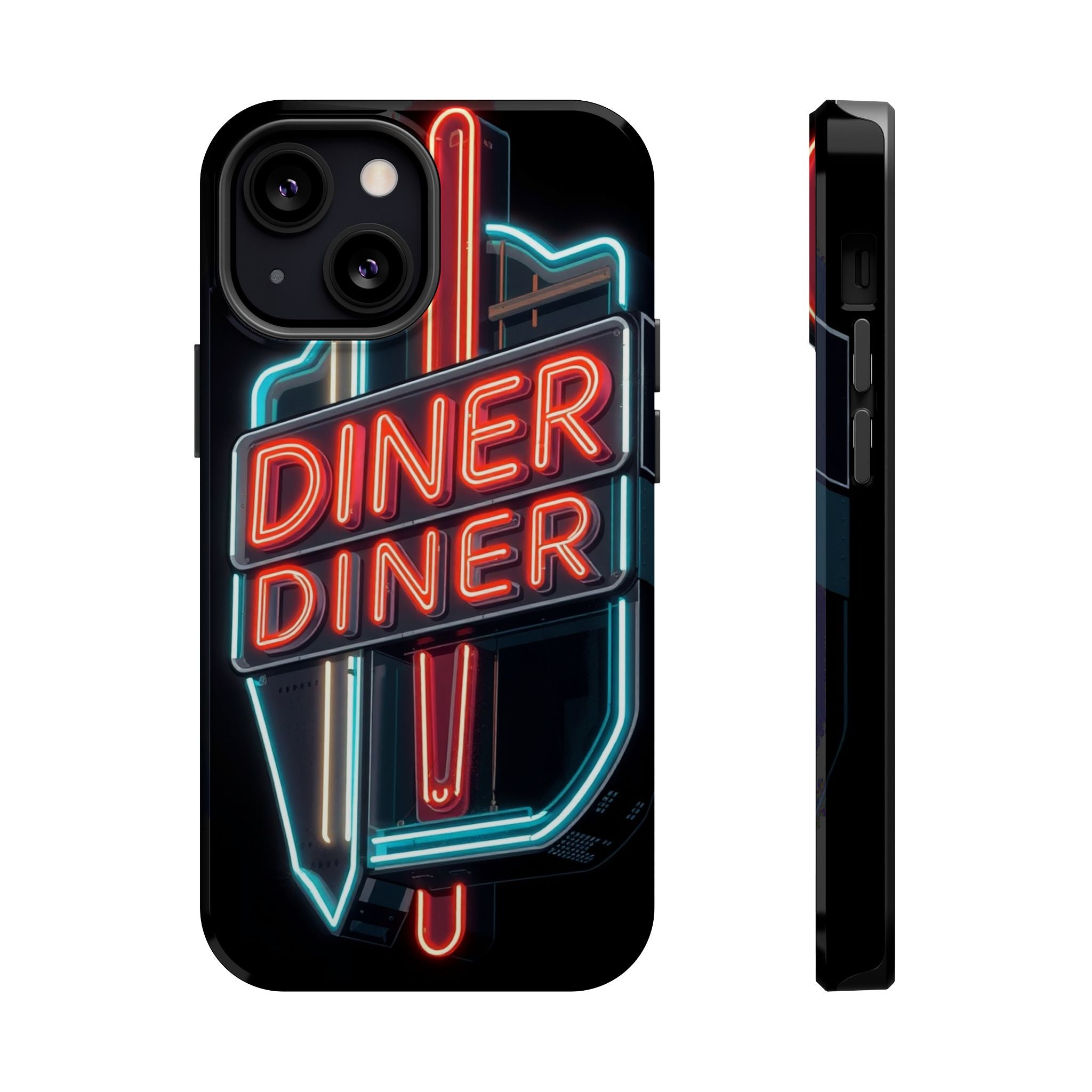 iPhone Neon Diner Sign Electric Art Slim Everyday Designer Case · iPhone Case