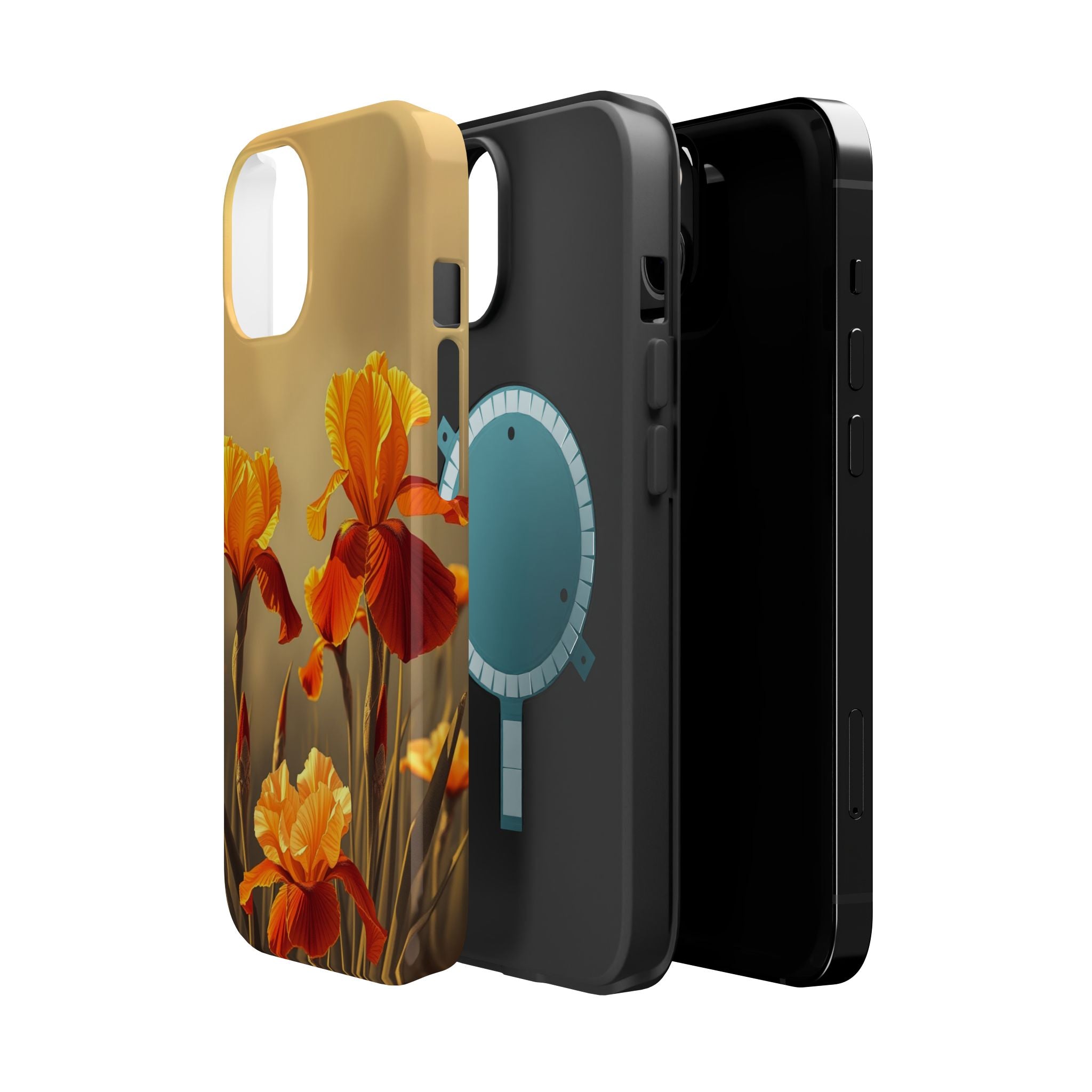 iPhone Iris Garden Gold Foil Luxury Slim Everyday Designer Case · iPhone Case