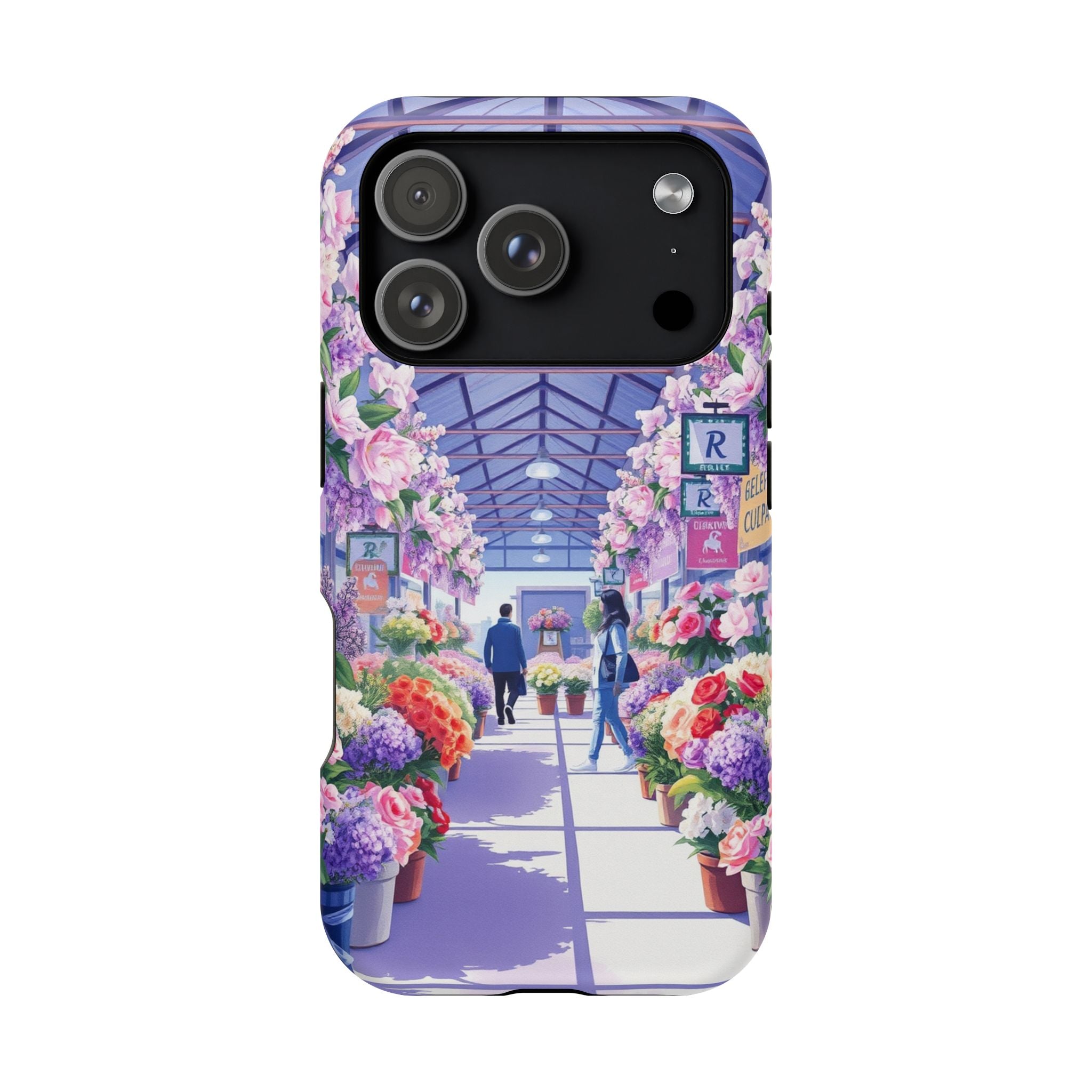 iPhone Flower Market Cinematic Art Clean Minimal Snap Cas Slim Snap Case · iPhon