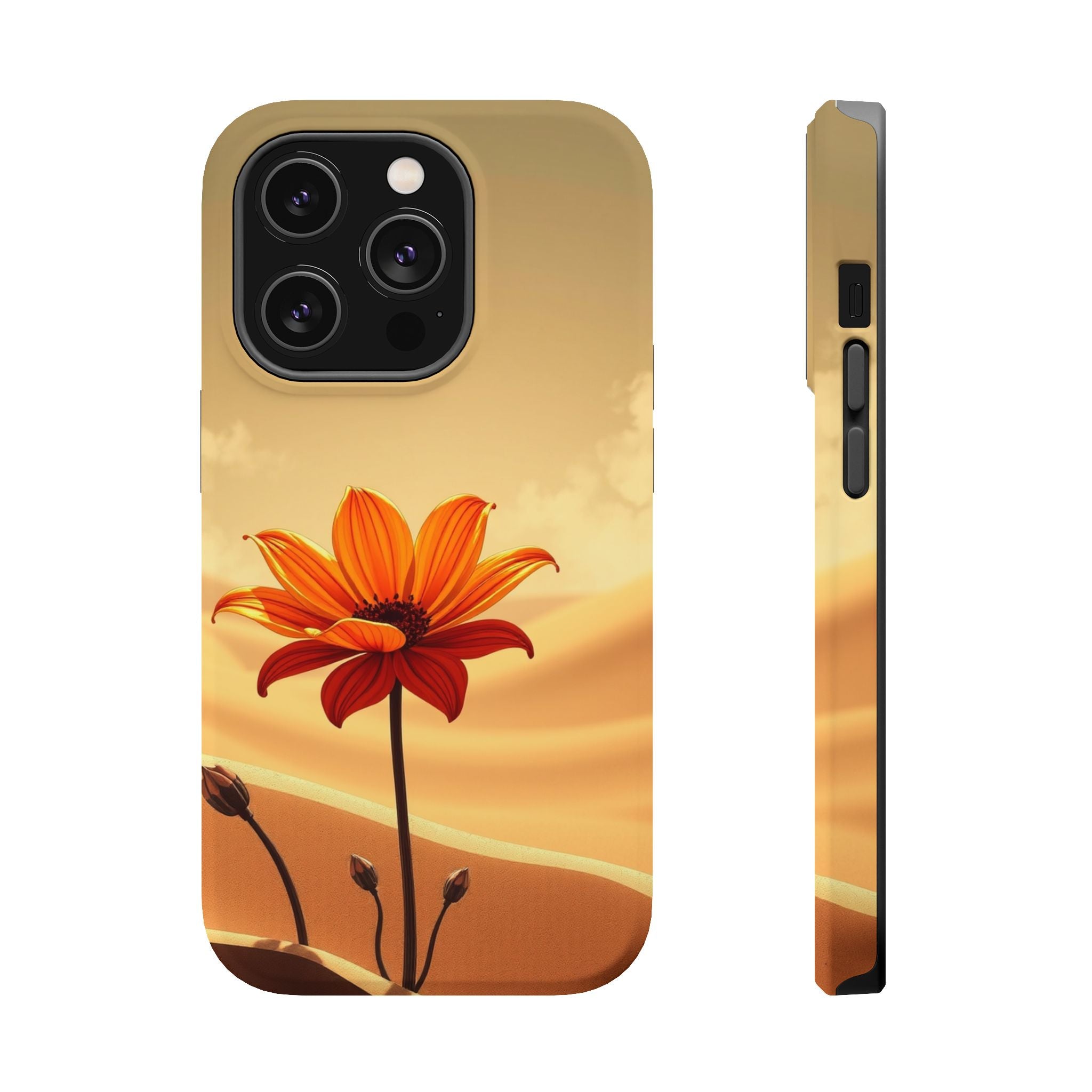 iPhone Neon Floral Dark Gothic Ink Bold Modern Everyday Snap Case · iPhone Case