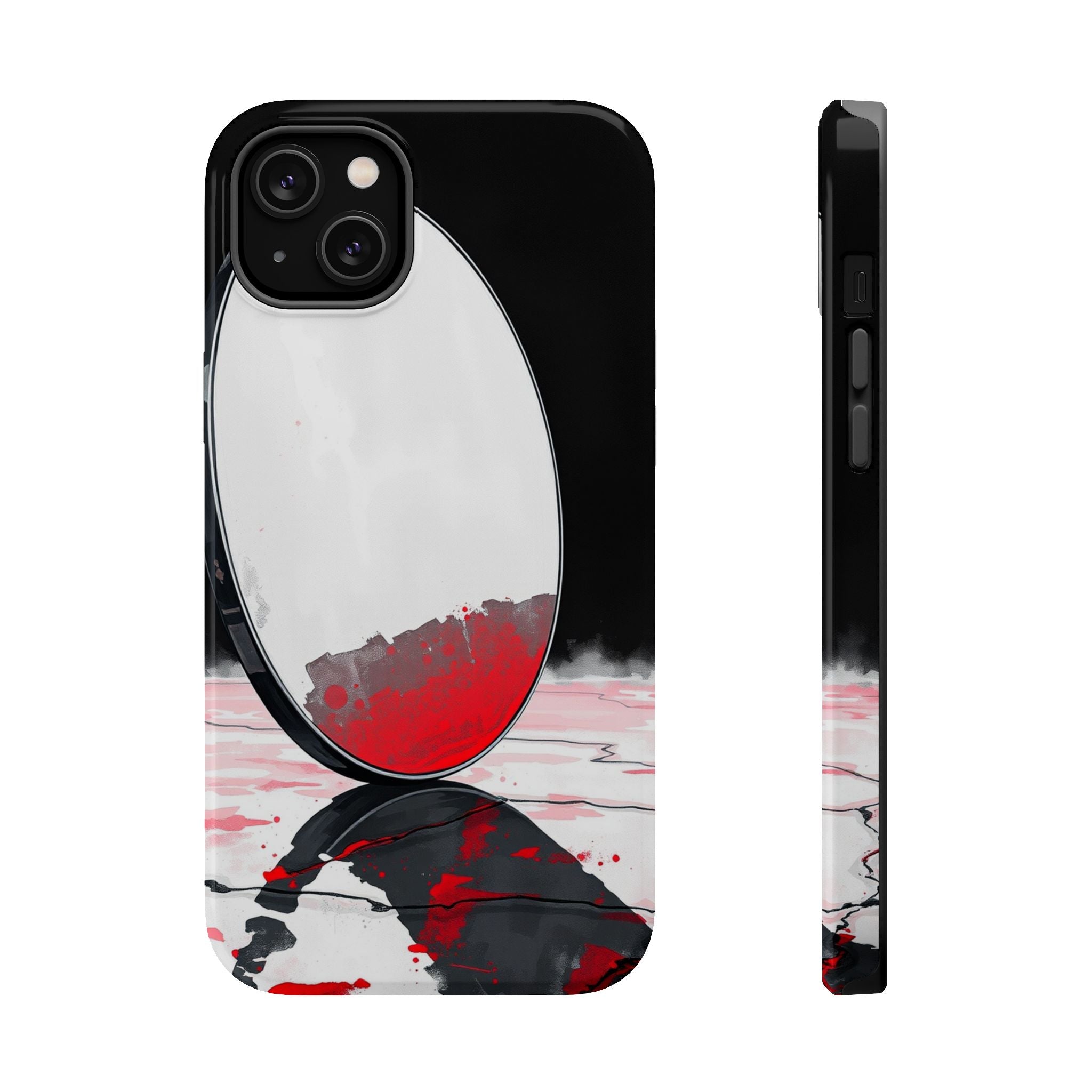 iPhone Earthy Salt Flat Mirror Design Slim Everyday Designer Case · iPhone Case