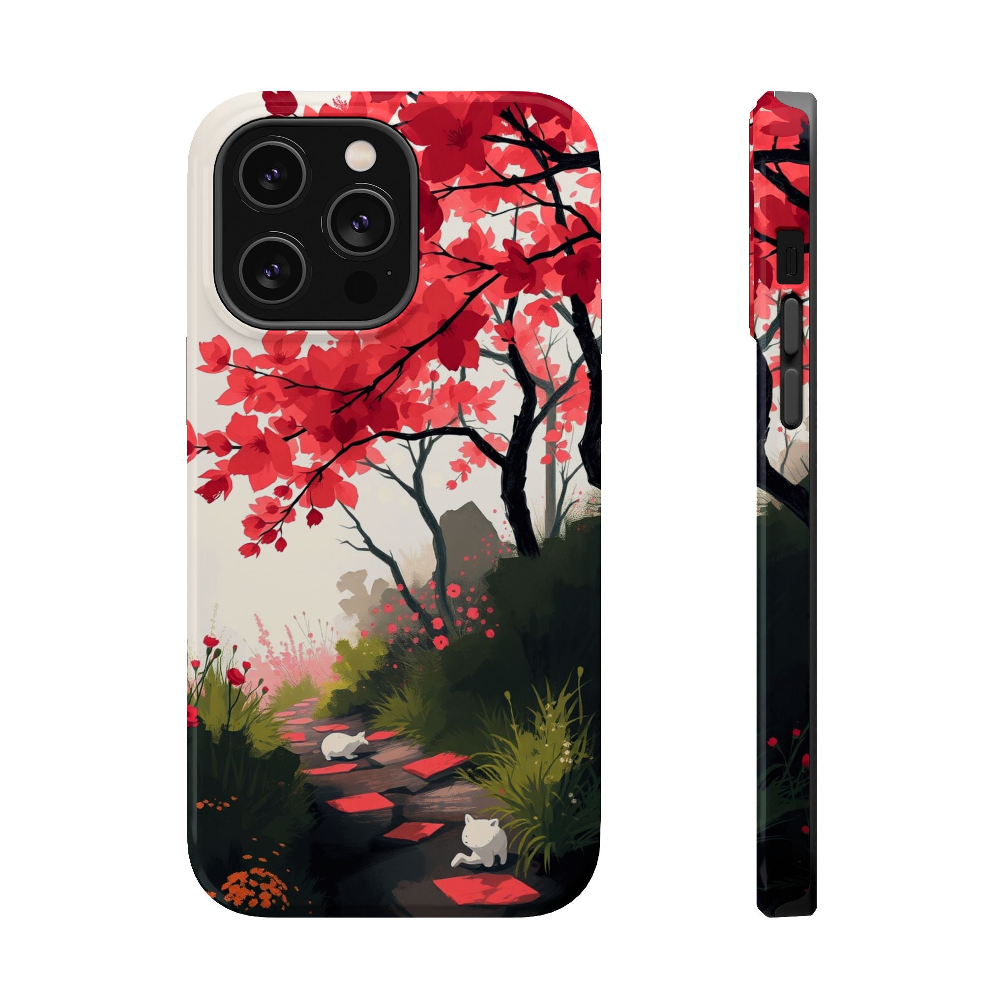 iPhone Blossom Trail Oil Painting Impressionist Soft iPhone Finish · iPhone Case